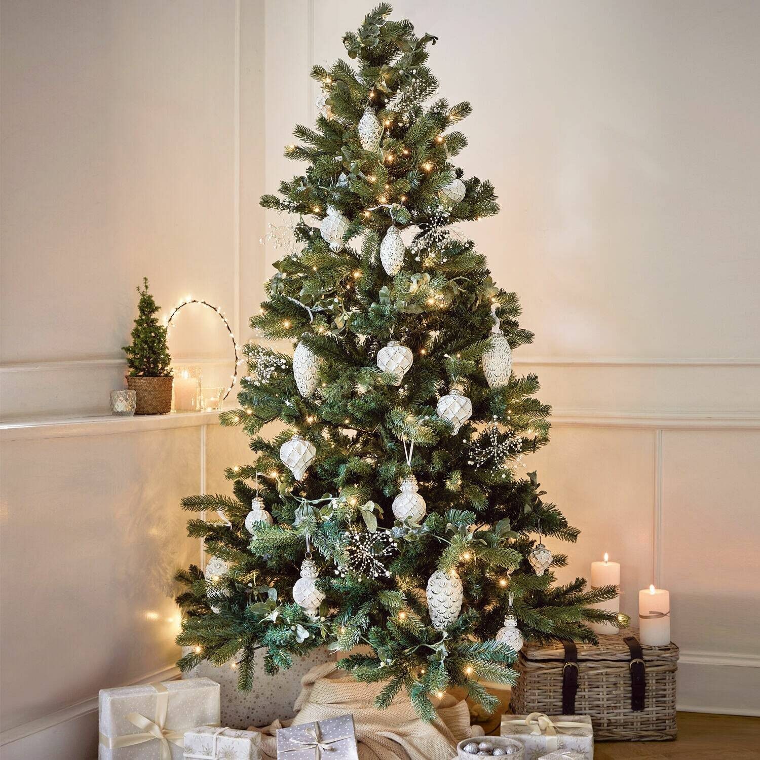 Mirabeau Christbaumschmuck Weihnachtsschmuck 6er Set Éva antikweiß, none