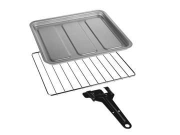 Tristar Minibackofen, Kleiner Tisch-Backofen für Toast Pizza Mini-Ofen 10L Ober & Unterhitze