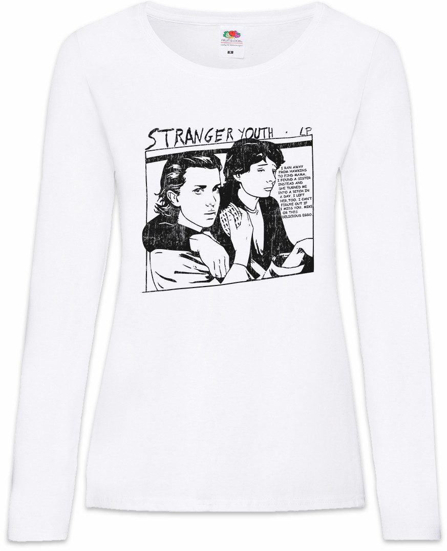 Langarmshirt Stranger Youth Damen Langarmshirt Cover Album Platten Schallplatte