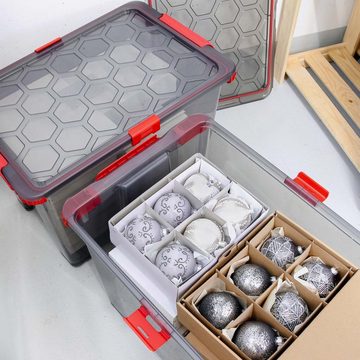 ROTHO Aufbewahrungsbox EVO TOTAL PROTECTION 3er-Set Box 65l m. Rädern, lebensmittelechter Kunststoff (PP) BPA-frei (Aufbewahrungsset, 3er-Set)