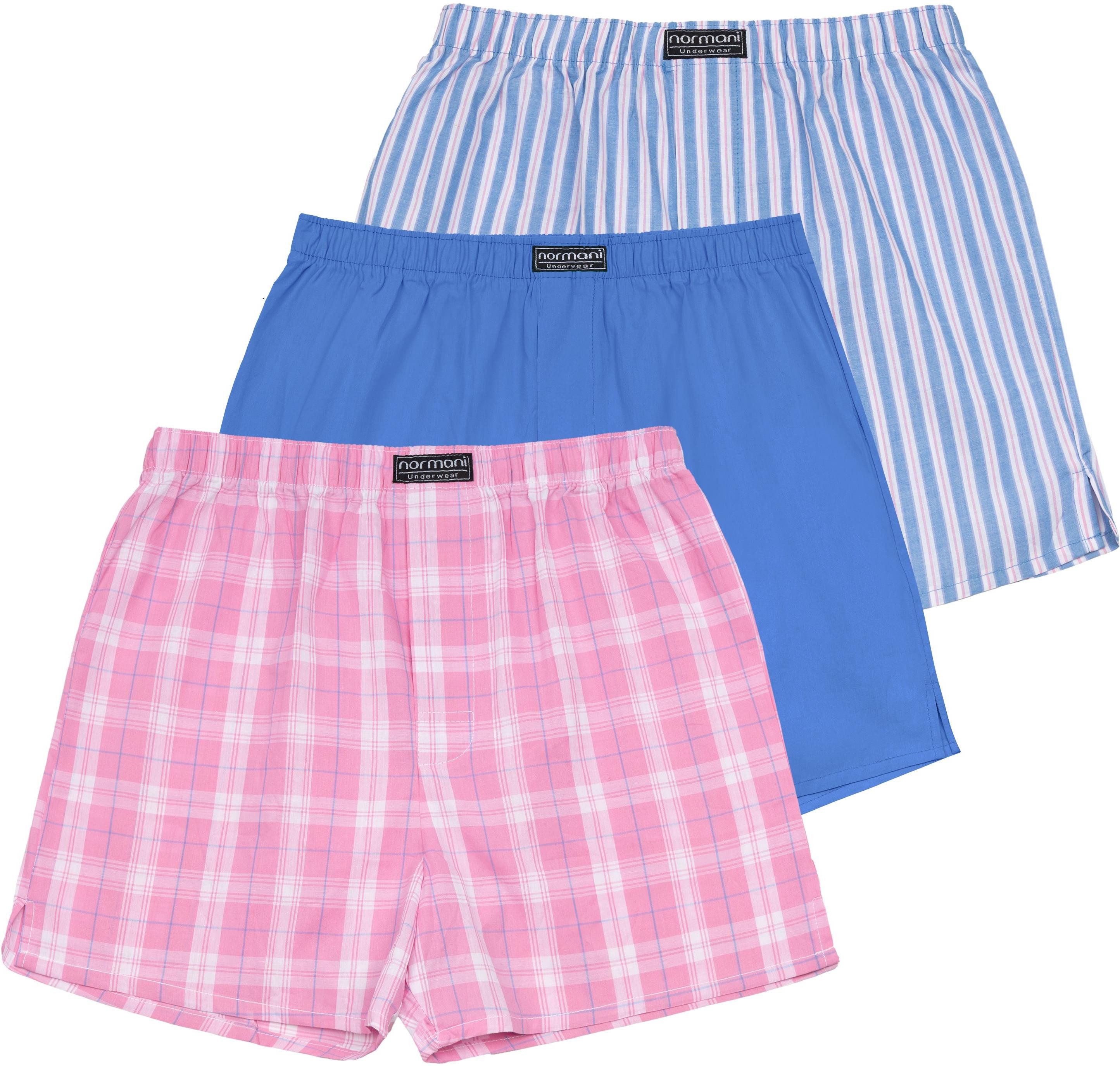 normani Boxershorts 3 Stück Herren Web Boxershorts Aus atmungsaktiver Baumwolle
