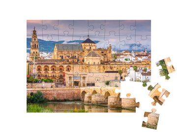 puzzleYOU Puzzle Córdoba am Guadalquivir-Fluss, Spanien, 48 Puzzleteile, puzzleYOU-Kollektionen Spanien