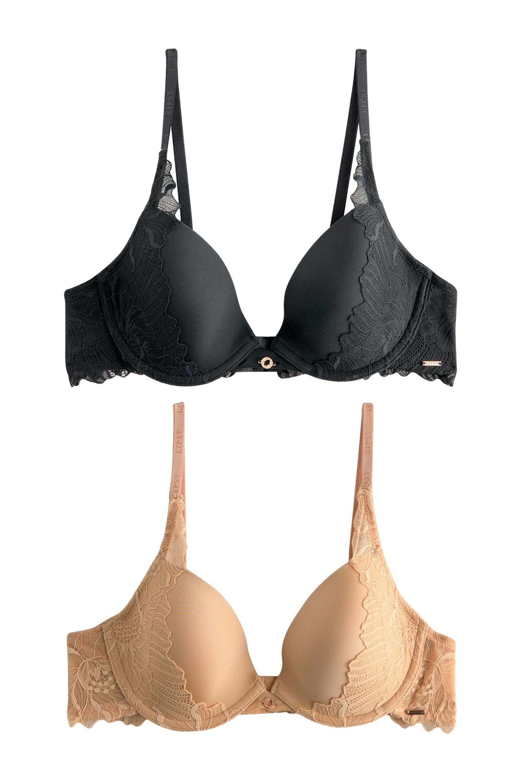 Dekolleté-BH Lipsy Wattierte Dekolleté-BHs mit Bügel, 2er-Pack