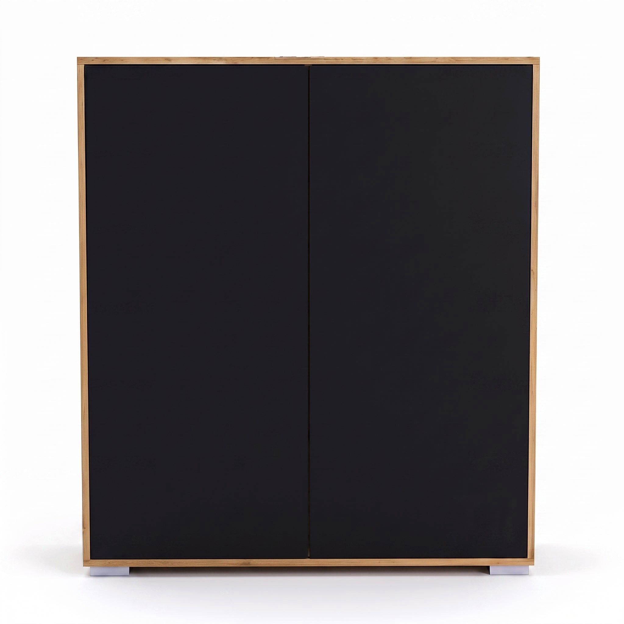 InnoFurn Highboard Elena M1 Eiche Evoke (Schrank), Aktenschrank mit Push-to-Open, Made in Germany