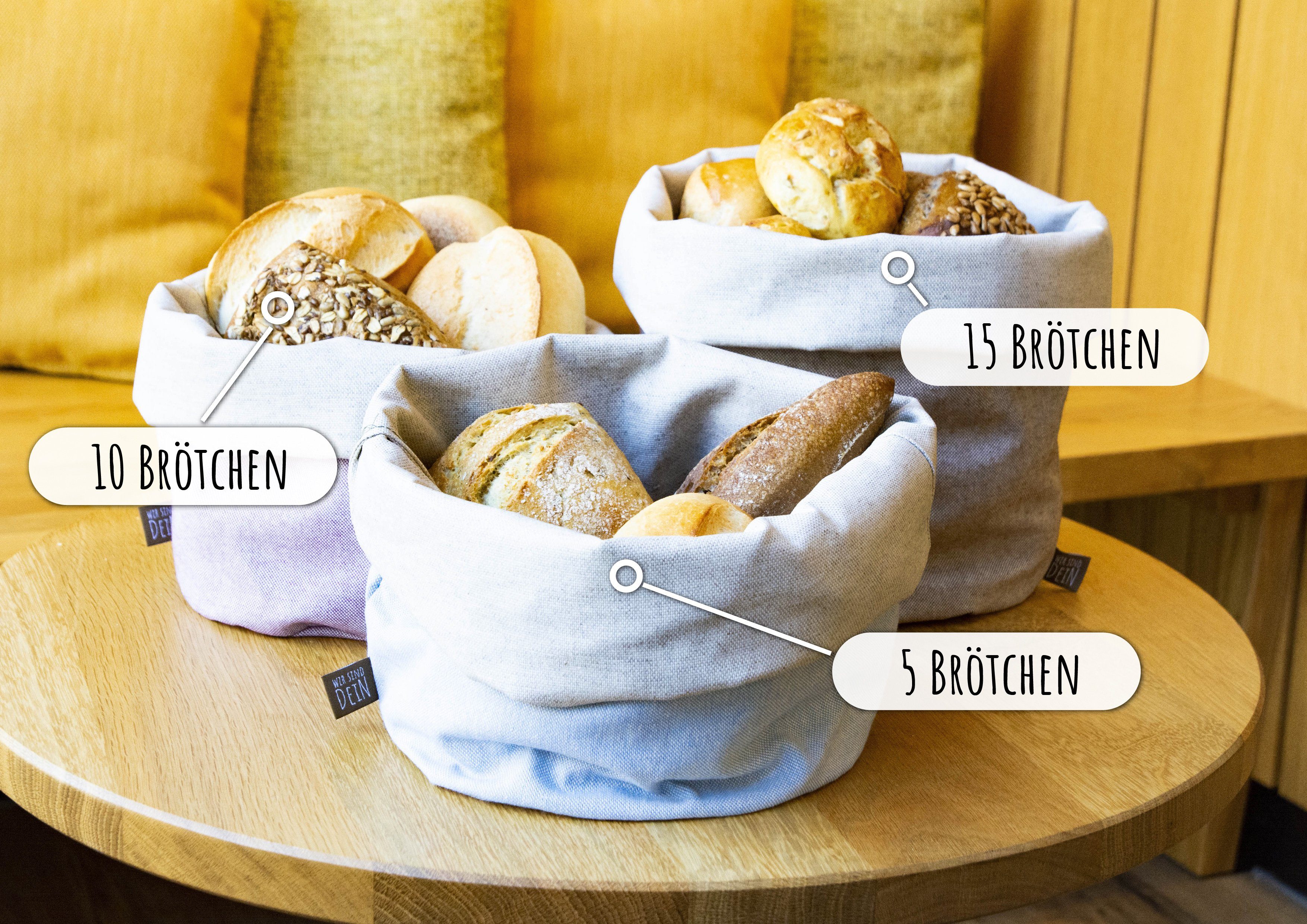 Wir sind DeiN Brotbeutel, Brötchentasche, Bunbag, nachhaltige Brotkorb der Mandala Brotkorb, multifunktional, Einkaufen-Servieren-Aufbewahren