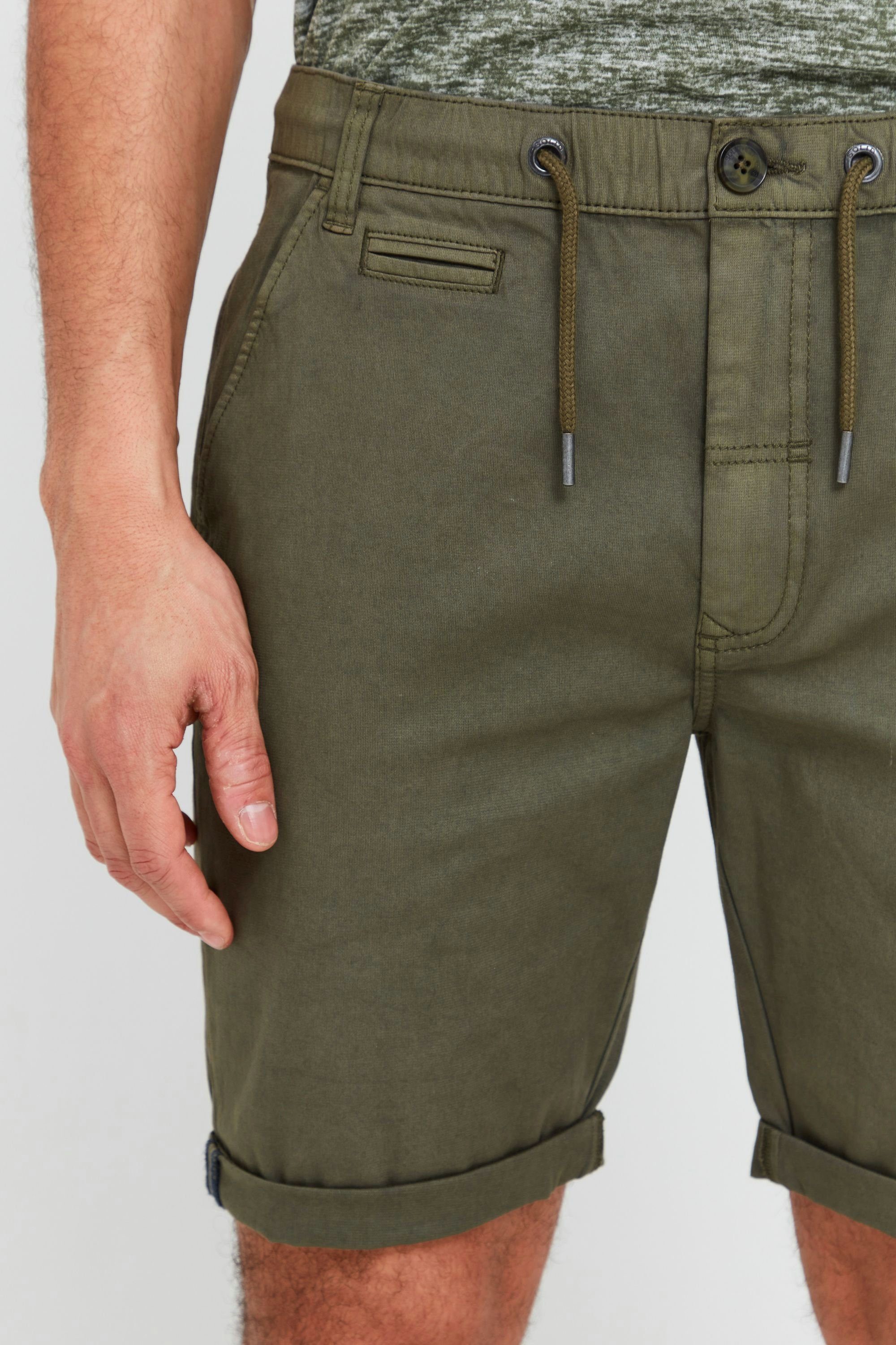 Chino Ivy Shorts !Solid (190512) Kordeln elastischem und Bund Chinoshorts SDLaris Green