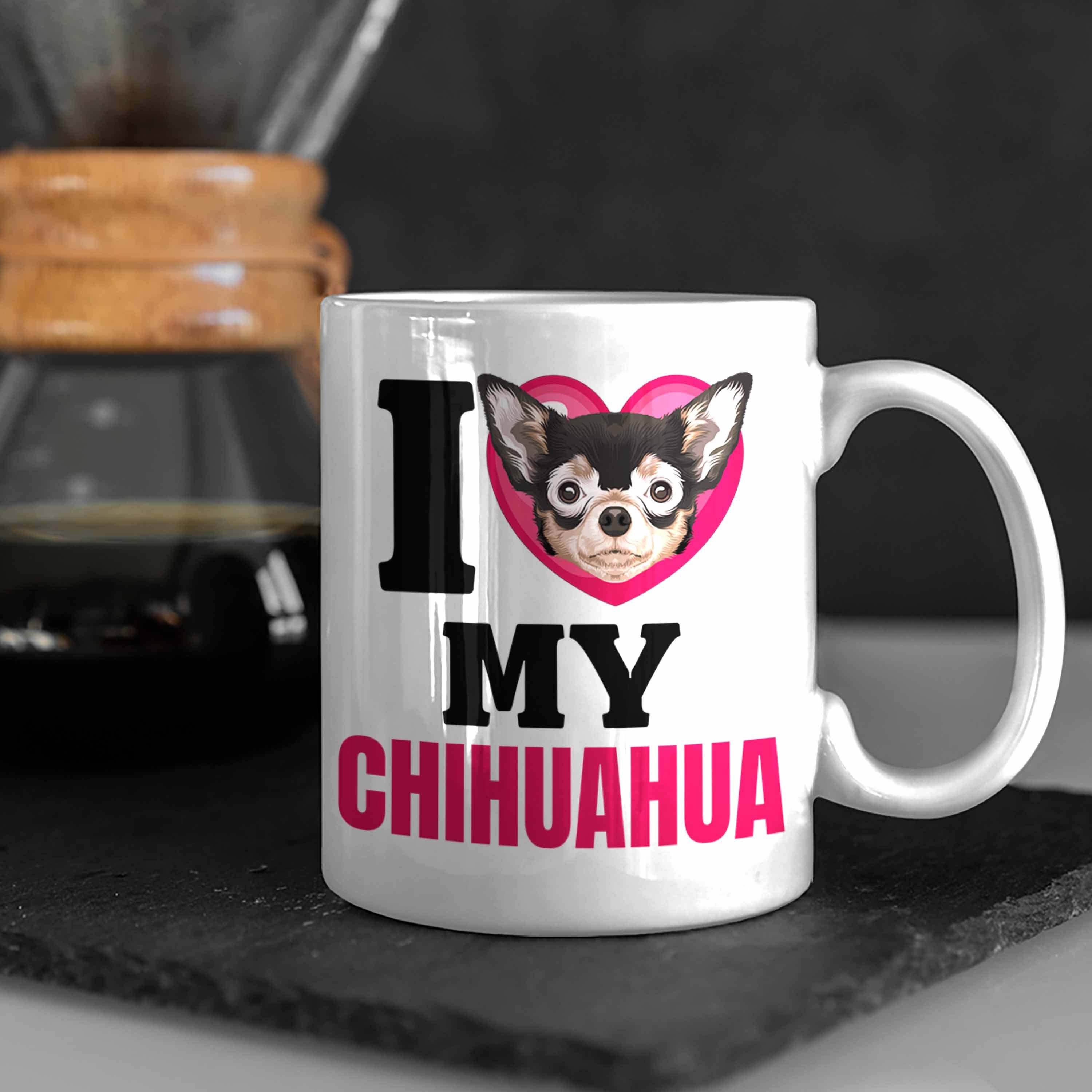 Lustiger Tasse Spruch Geschenk Chihuahua Geschenkidee Lov Tasse Trendation Weiss I Besitzerin