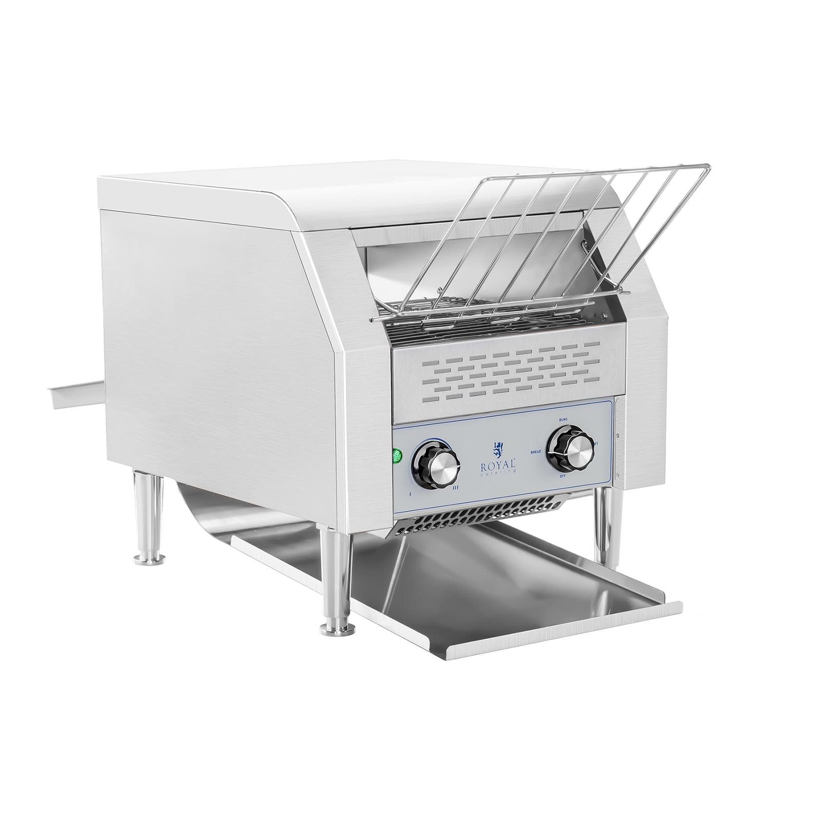 Royal Catering Tunnel-Toaster Durchlauftoaster Kettentoaster Gastrotoaster 7 Geschwindigkeiten, 2200 W