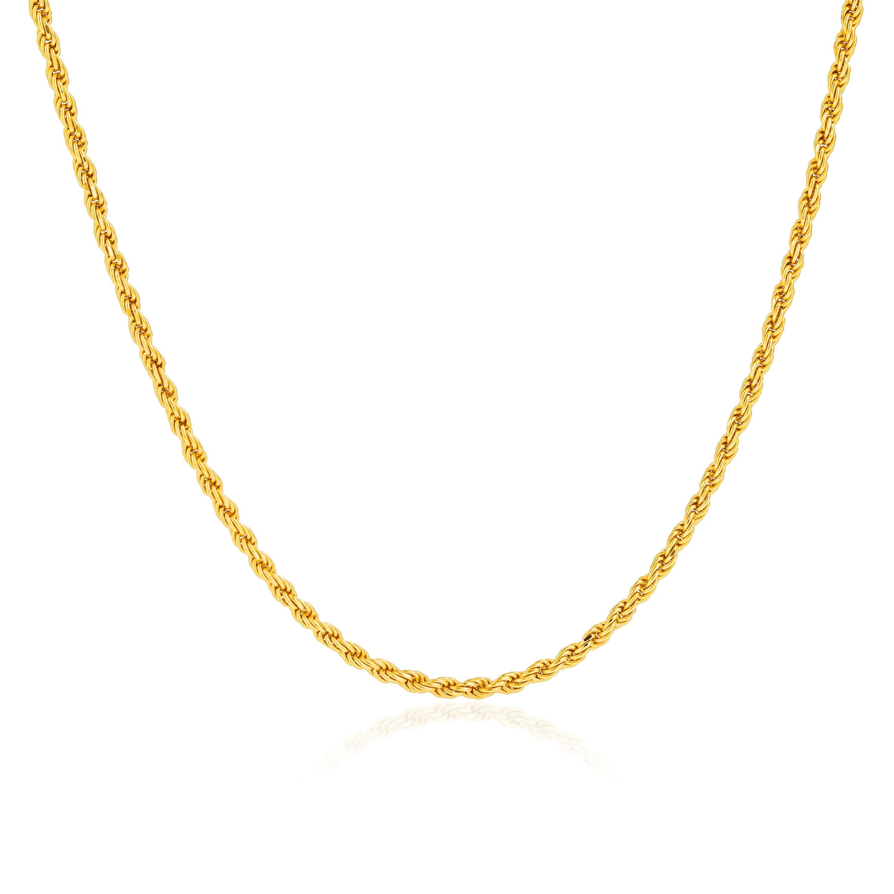 925 Brandlinger Halskette vergoldet Syrakus, Silber Gliederkette