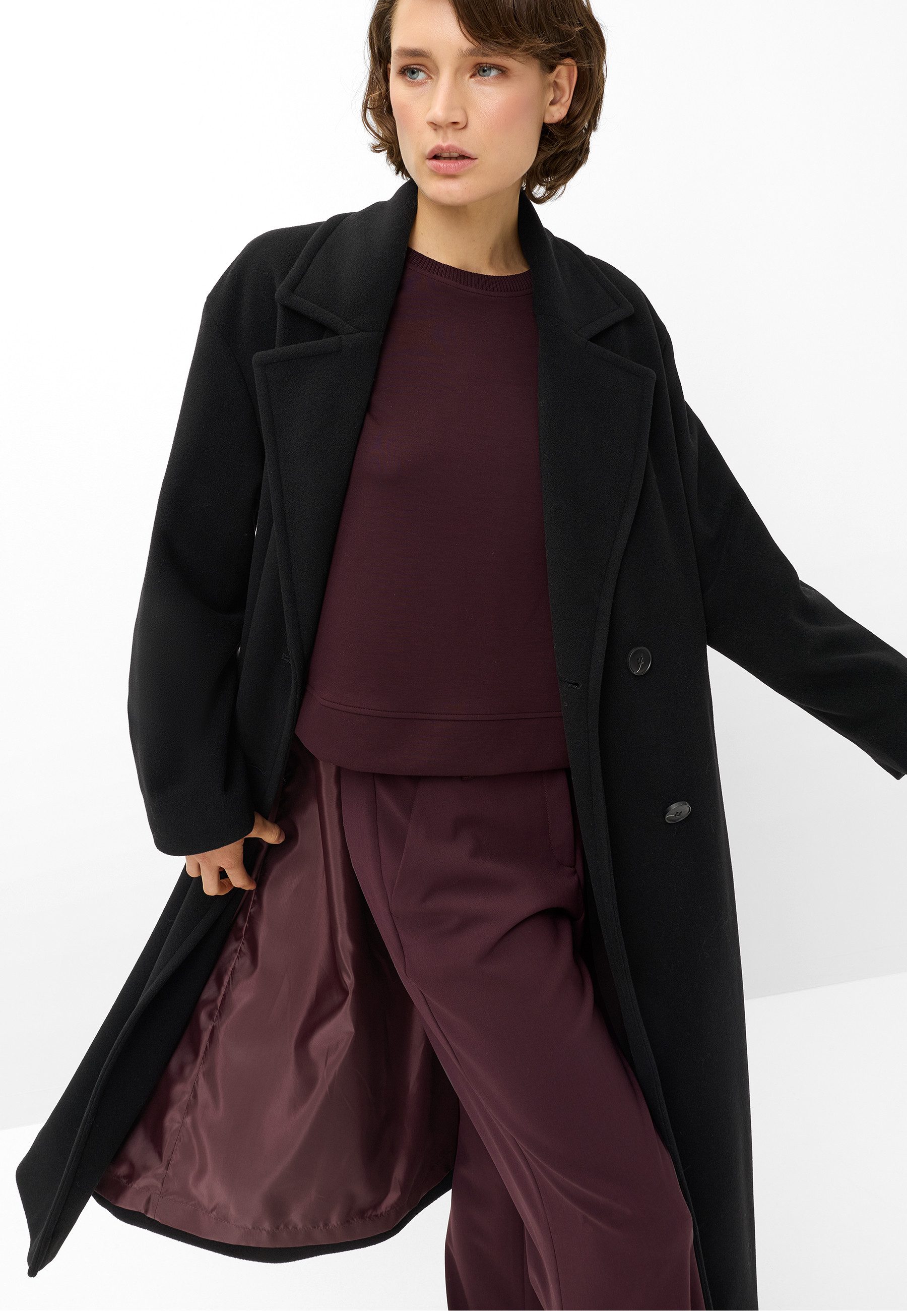 Fuchs Schmitt Wollmantel Regular Fit, Wollmischung, zweireihig
