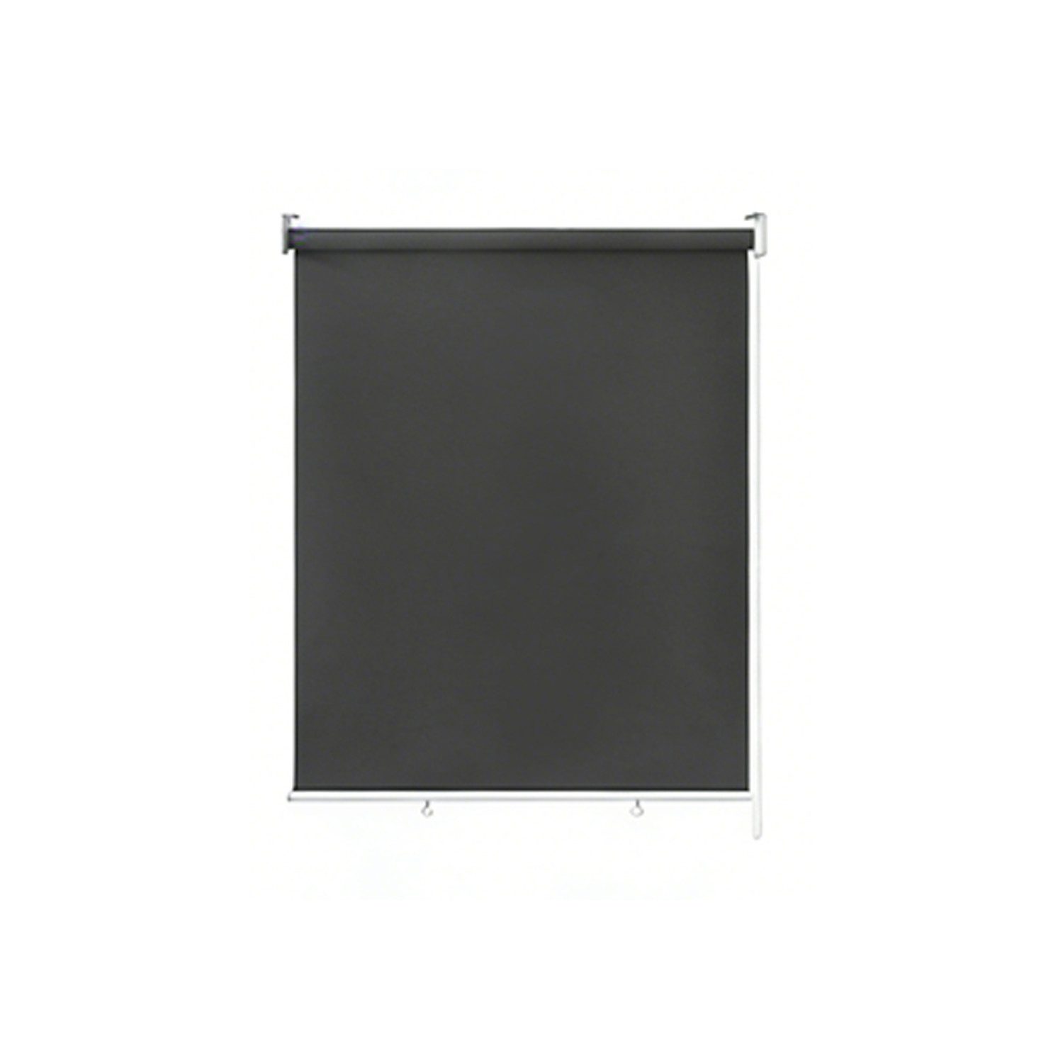 Seitenzugrollo Rollo für den Außenbereich, Sonnenschutz, UV-Schutz, FIVMEN, Schraubenmontage, Haken und Ösen, Anthrazit/Grau/Beige