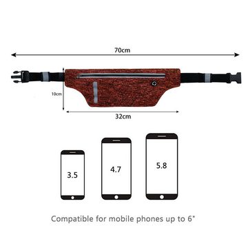 Cadorabo Bauchtasche Bauchtasche für Handys von 4.7 - 6.0“, Handy Bauchtasche Hüfttasche Gürteltasche
