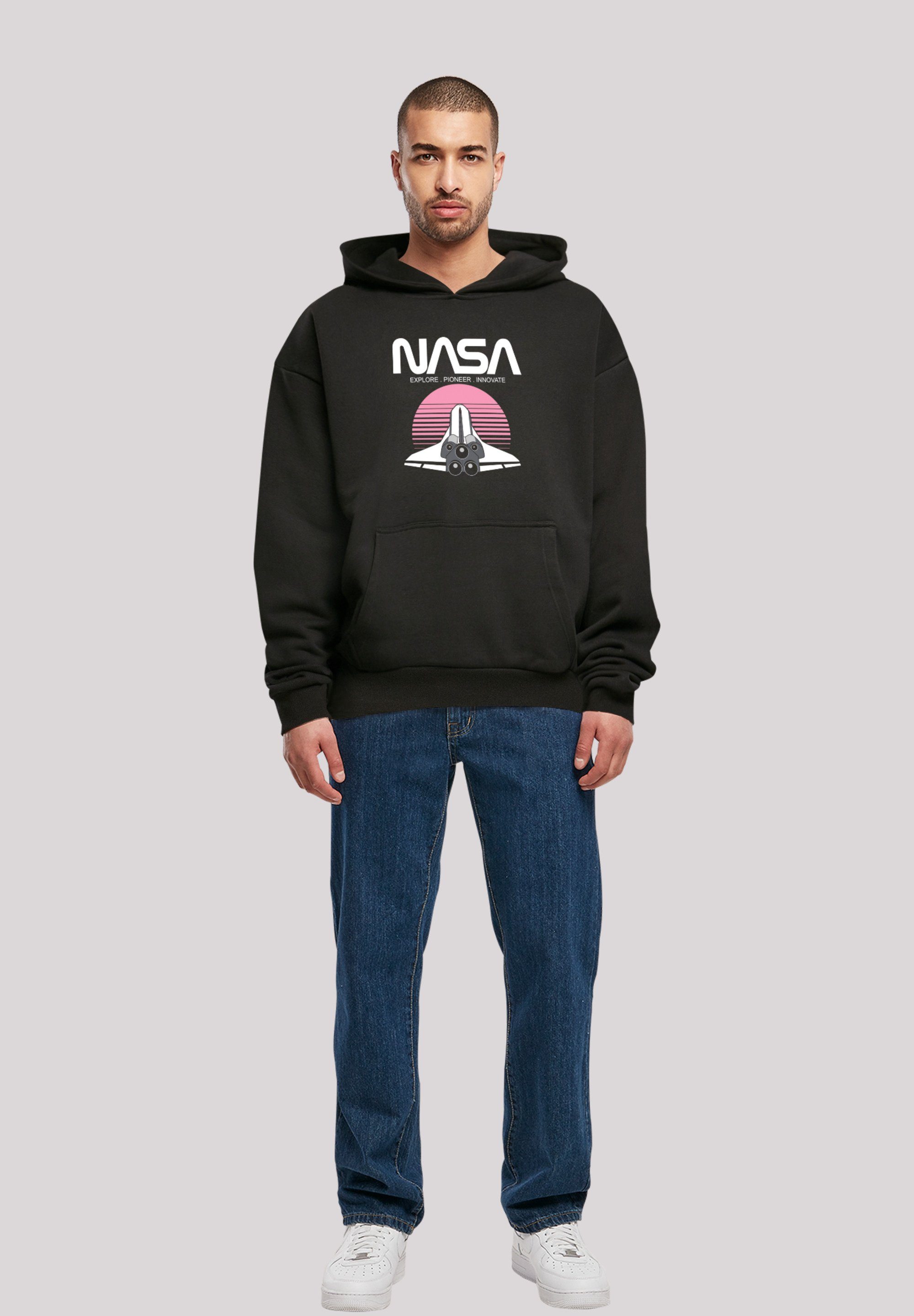 F4NT4STIC Sweatshirt Oversize Sunset Print Premium Shuttle NASA Space
