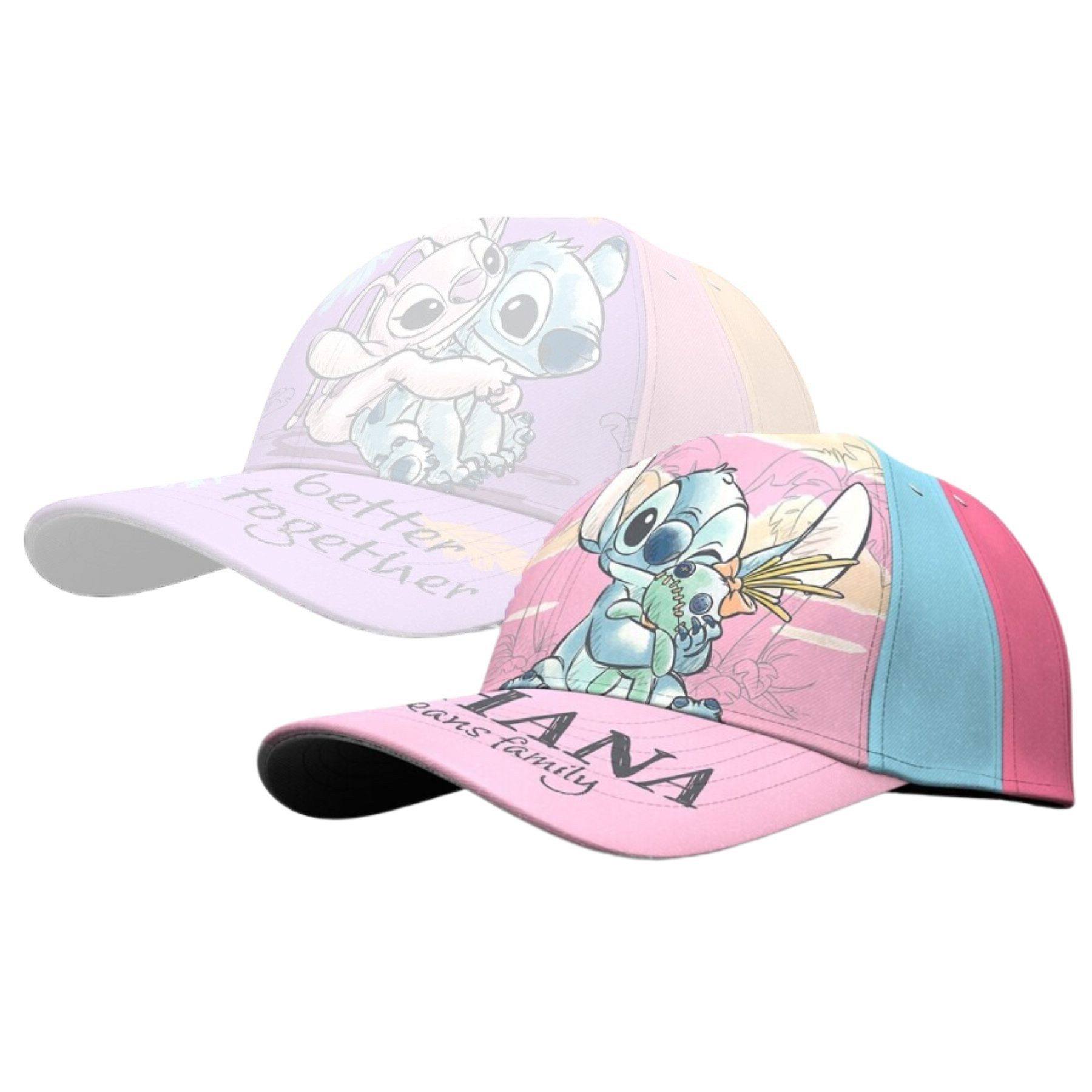 Lilo & Stitch Baseball Cap Lilo & Stitch Cap Kappe mit buntem Design – 100% Baumwolle
