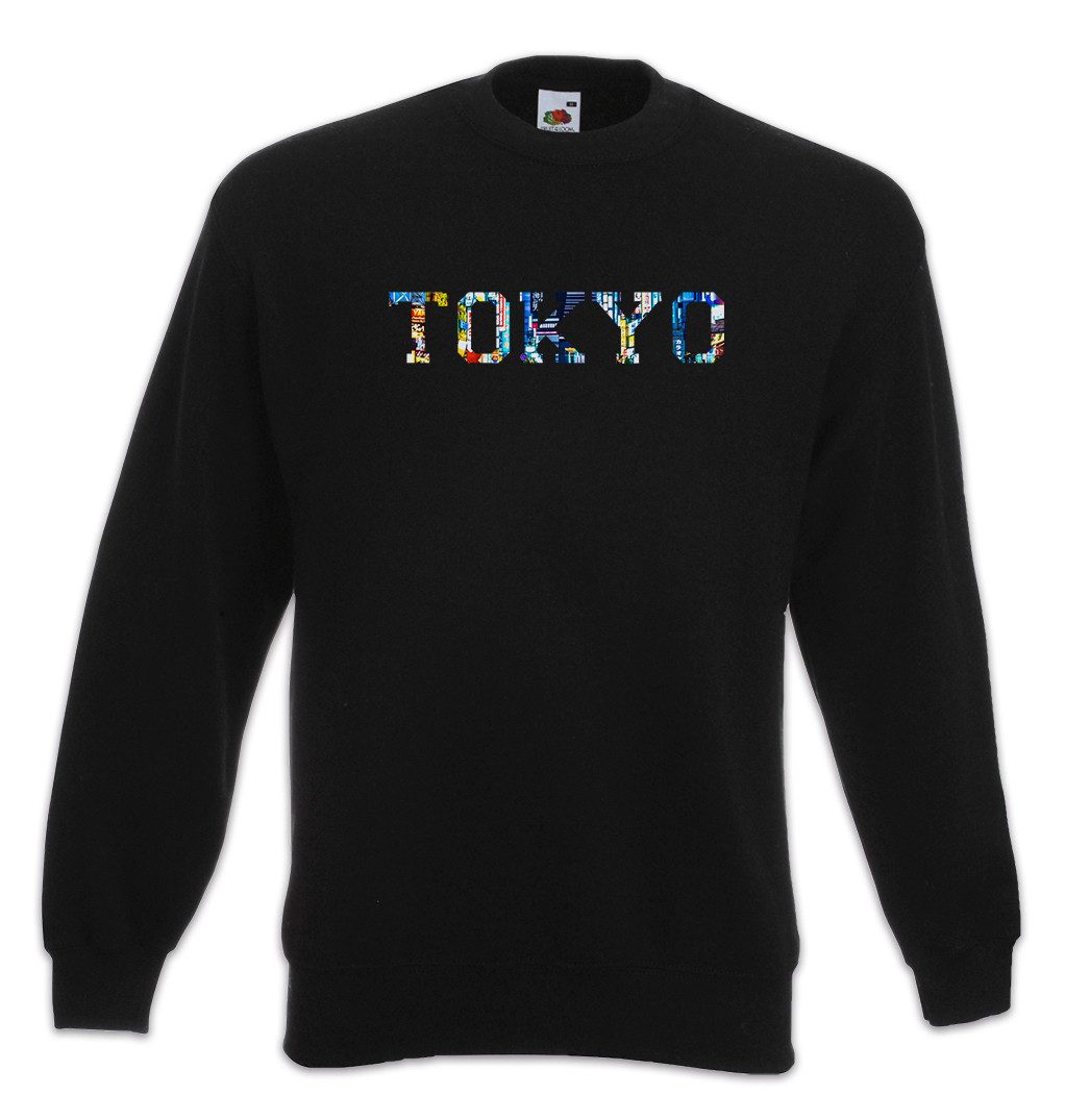 Urban Backwoods Sweatshirt Tokyo Sweatshirt Tokio Skyline Stadt City Japan Nippon Kanji Ville (1-tlg) Città Japanese Japanischer Japanese