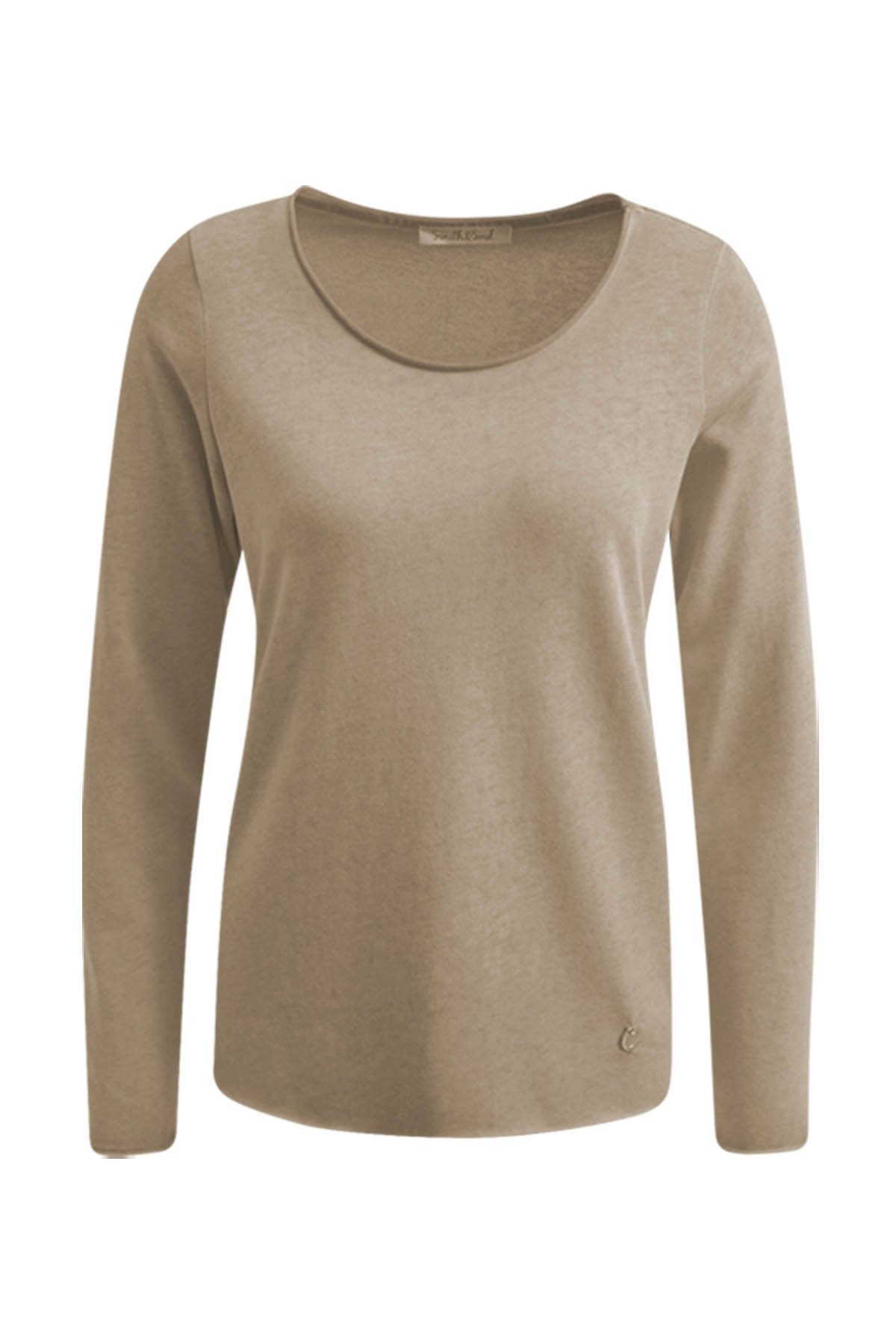 Smith & Soul Longsleeve Basic Knit deep-taupe