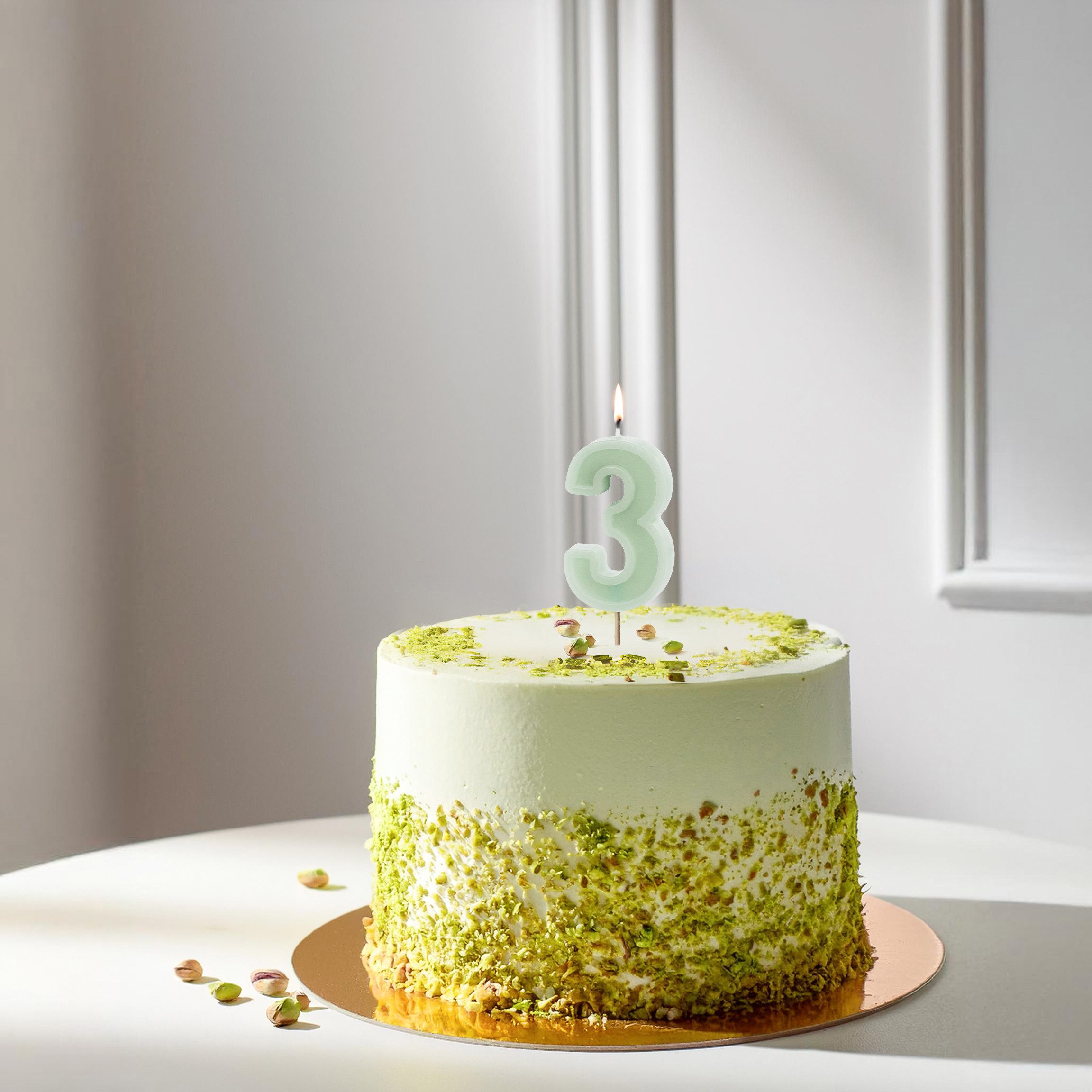 partydeco Geburtstagskerze Kerzenzahl #3, 6 cm günstig online kaufen
