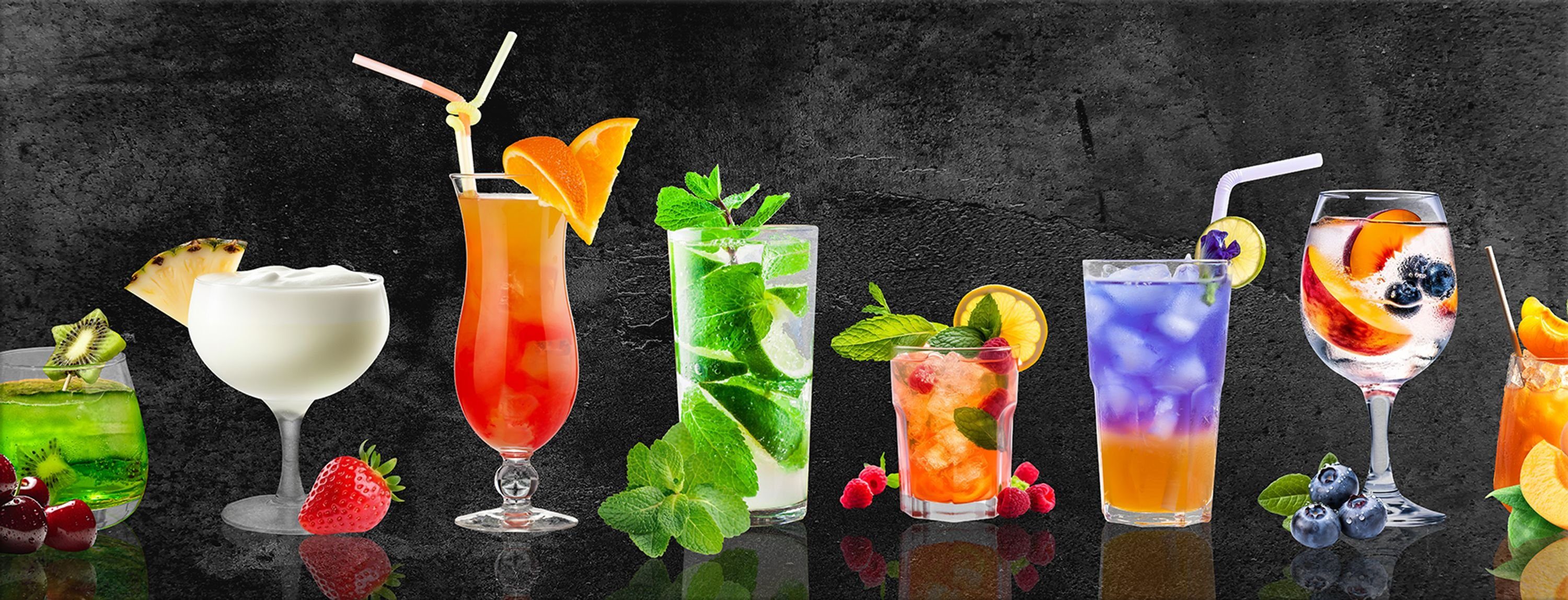 artissimo Glasbild Glasbild 80x30cm Bild aus Glas Küche Küchenbild bunt modern Bar Mojito, Essen und Trinken: Cocktails