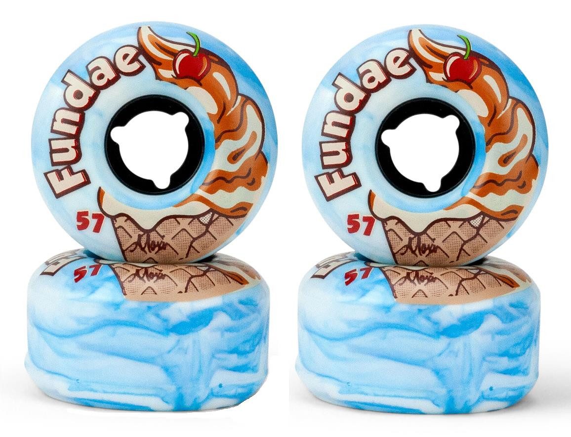 Moxi Rollschuhe Moxi Fundae Rollen 57 x 34mm 92A (4er-Set) BDay Cake (blau)