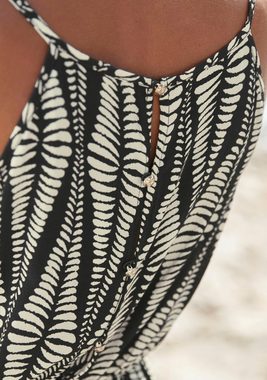 LASCANA Maxikleid aus gewebter Viskose im Alloverprint, luftiges Sommerkleid