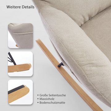 HomeGuru Schaukelsessel Moderner Sessel,Schaukestuhl,Stillstuhl,Lesesessel,Relaxsessel,Holz (1-St., Packung)