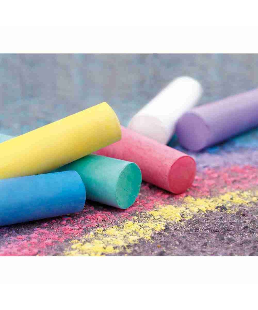 Eberhard Faber Kreidemarker EBERHARD FABER Straßenmalkreide farbsortiert 20 St., (Packung, 20-tlg., Straßenmalkreide), Für Kinderspaß