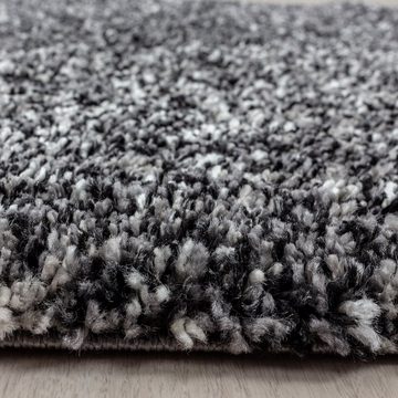 Teppich Meliert Design, Teppium, Rund, Höhe: 30 mm, Teppich Meliert Design Teppich Wohnzimmer versch. farben und größen