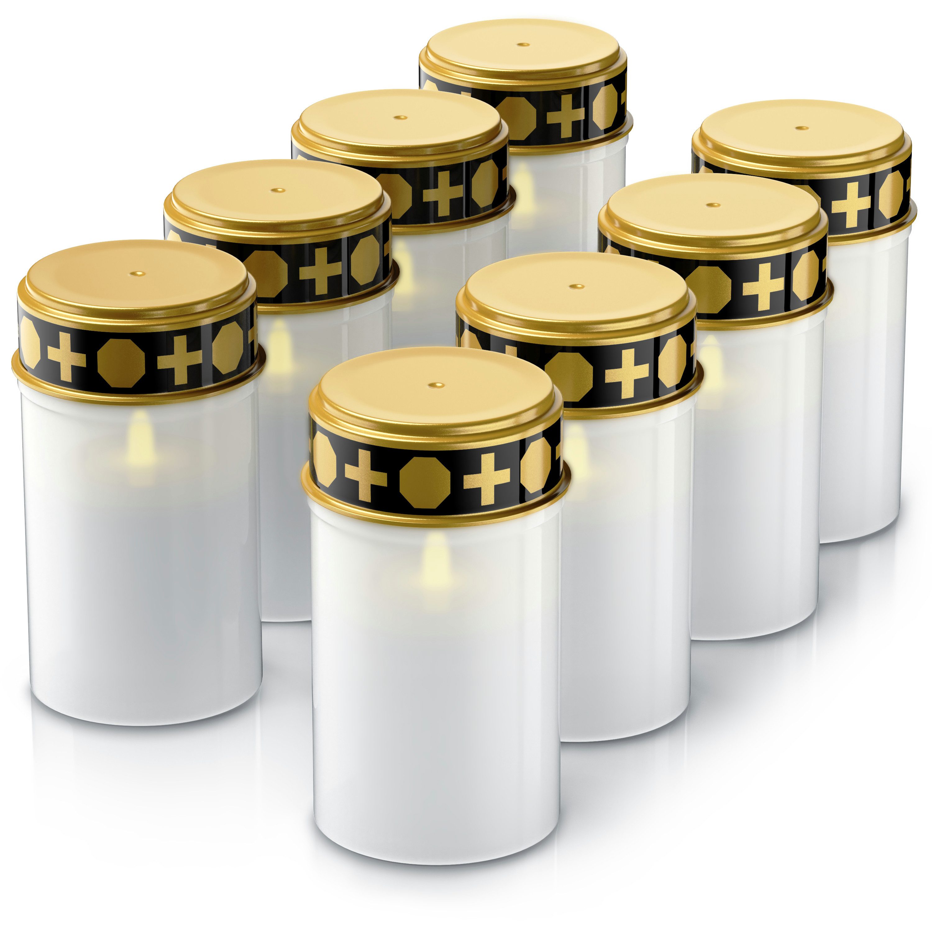 BEARWARE Grabkerze LED Grablicht, Batteriebetrieb, Friedhofskerze, günstig online kaufen