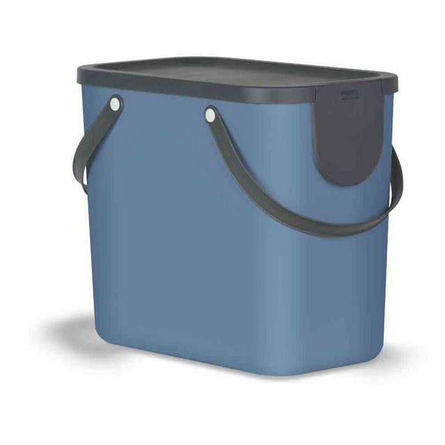 ROTHO Mülleimer Recycling-Müllsystem Albula 25l blau Abfallsammler Abfallbox Mülleimer