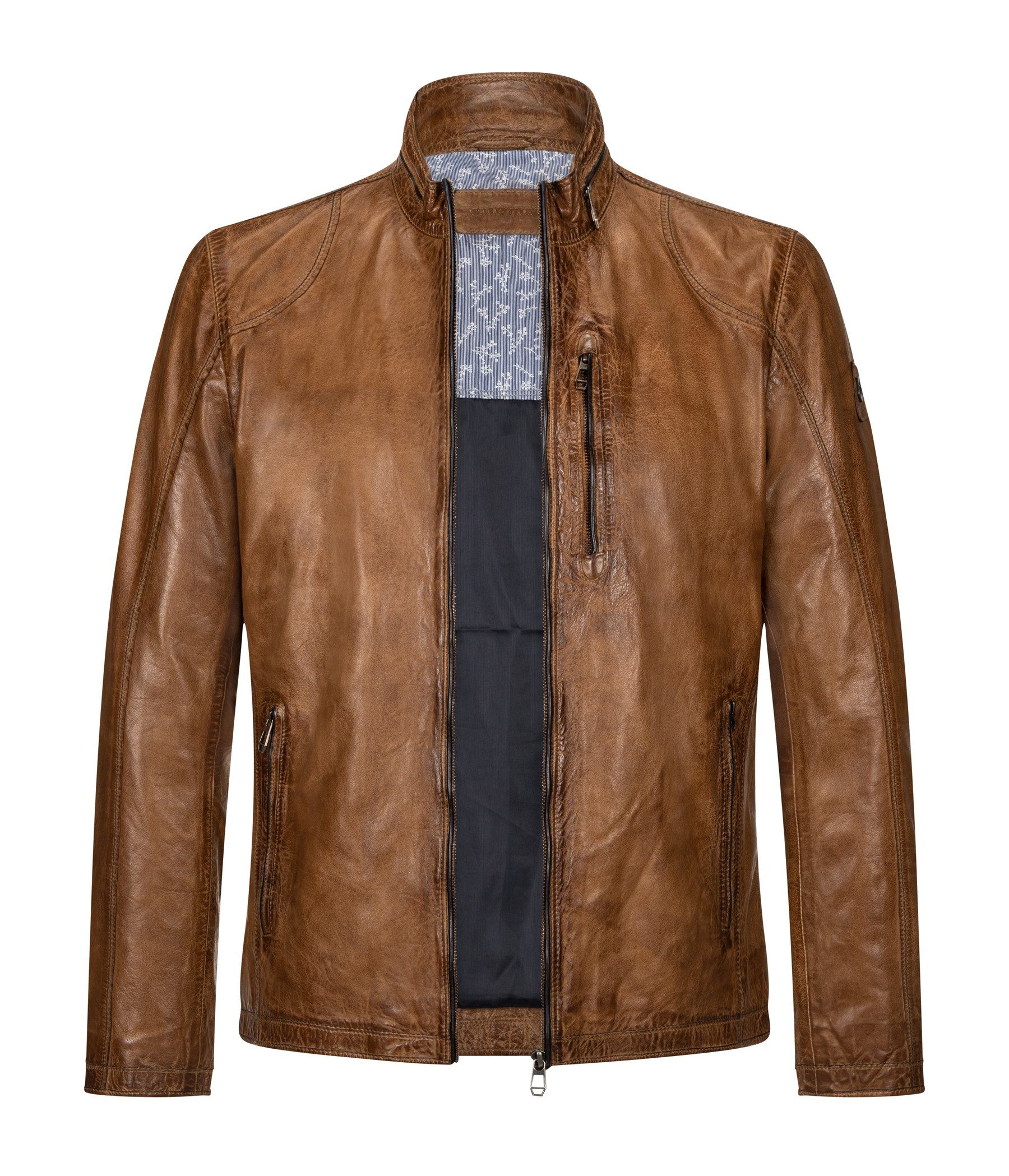 Milestone Lederjacke MS-Edward Herrenjacke aus softem Lammnappa Leder günstig online kaufen