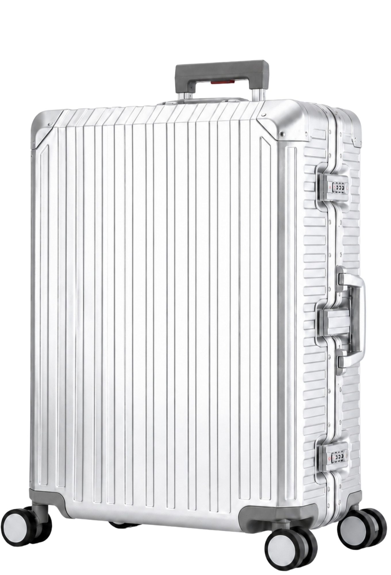 Travelhouse Koffer 100% Aluminium TOKYO XL - verschiedene Farben, 4 Rollen, mit stabilem Aluminium-Gehäuse und verstärkten Ecken