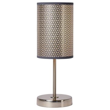 click-licht Tischleuchte Effektvolle Tischleuchte Moda aus Metall in grau, Wählen Sie eine Farbe/Ausführung: grau, Leuchtmittel enthalten: Nein, warmweiss, Tischleuchte, Nachttischlampe, Tischlampe