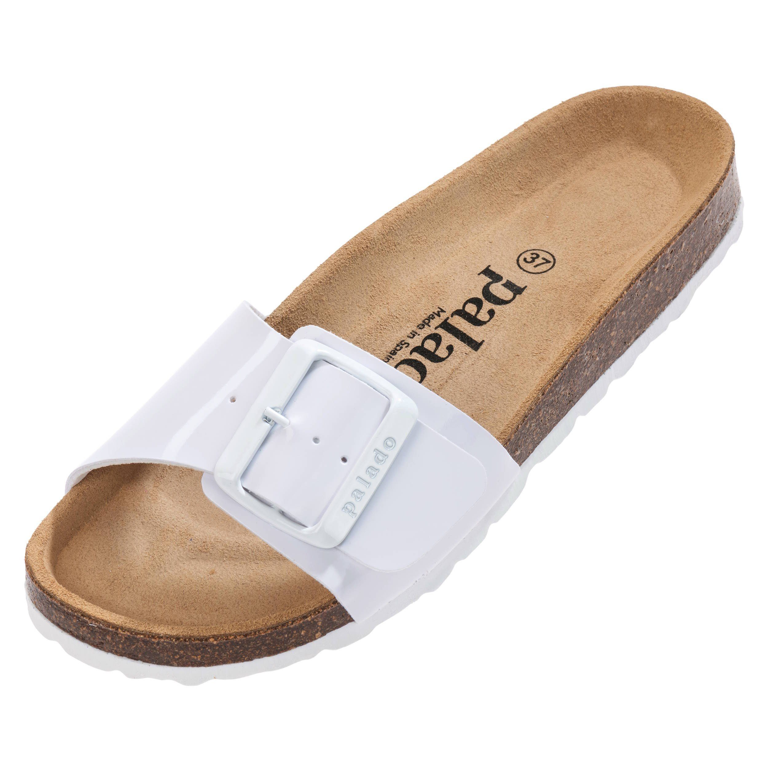 Palado Malta EGS Sandali Donna In Pelle Scamosciata Con Base In Sughero - Comodissimi E Opachi, Perfetti Per Ogni Stagione (Nero, 42 EU) - 4