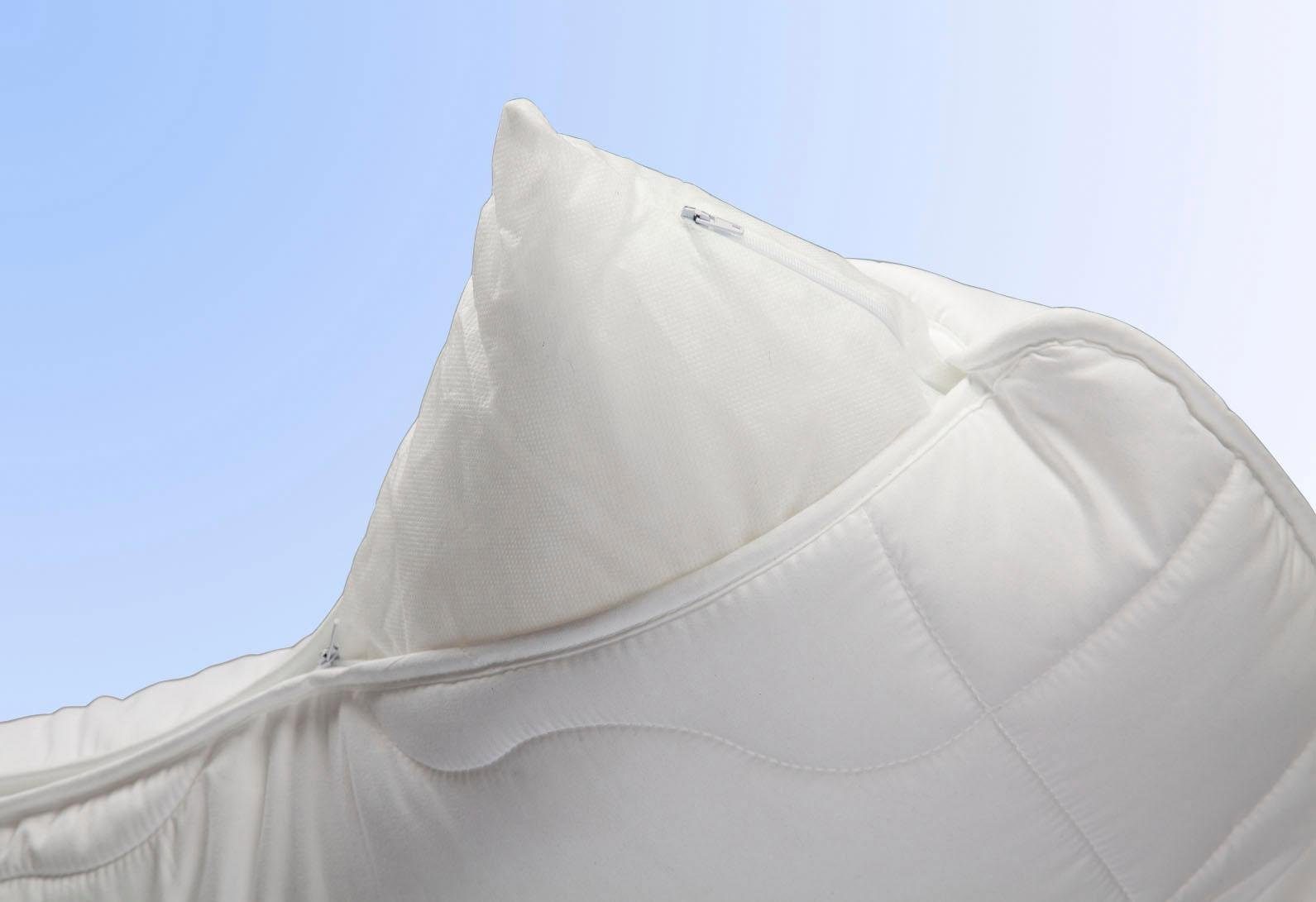 Jekatex Nackenstützkissen Kissen Basic, Füllung: Microfaser, Bezug: Polyester, Rückenschläfer, Seitenschläfer, Zertifiziert durch die Aktion gesunder Rücken (AGR) e.V.