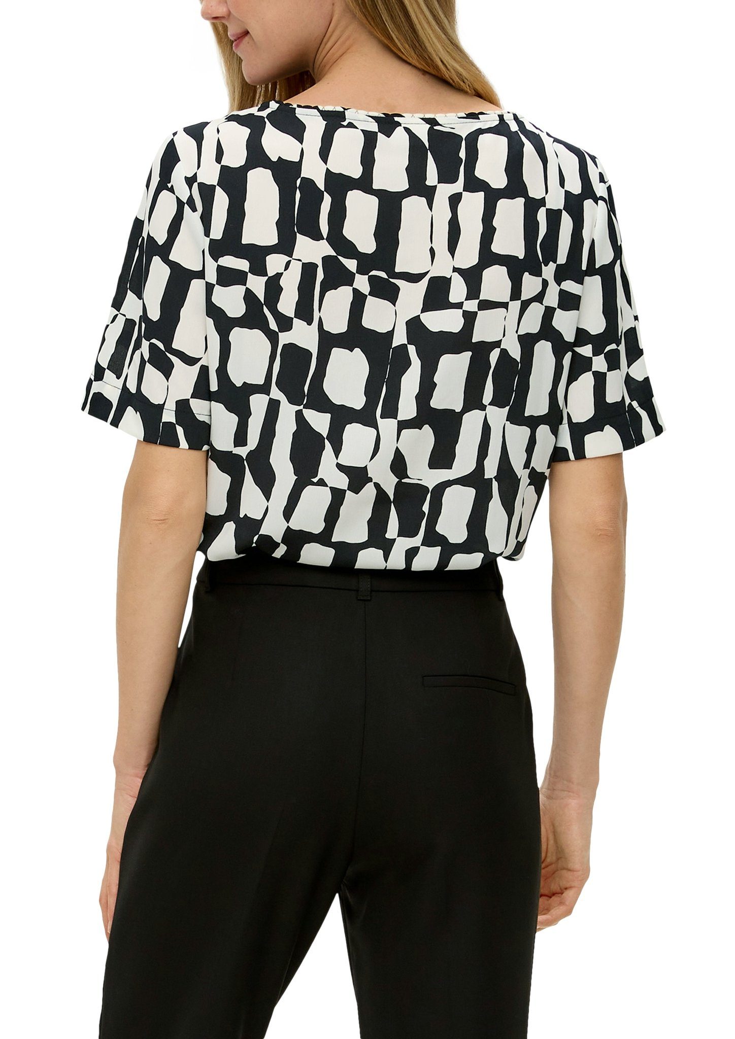 s.Oliver BLACK LABEL Shirtbluse gemustert günstig online kaufen