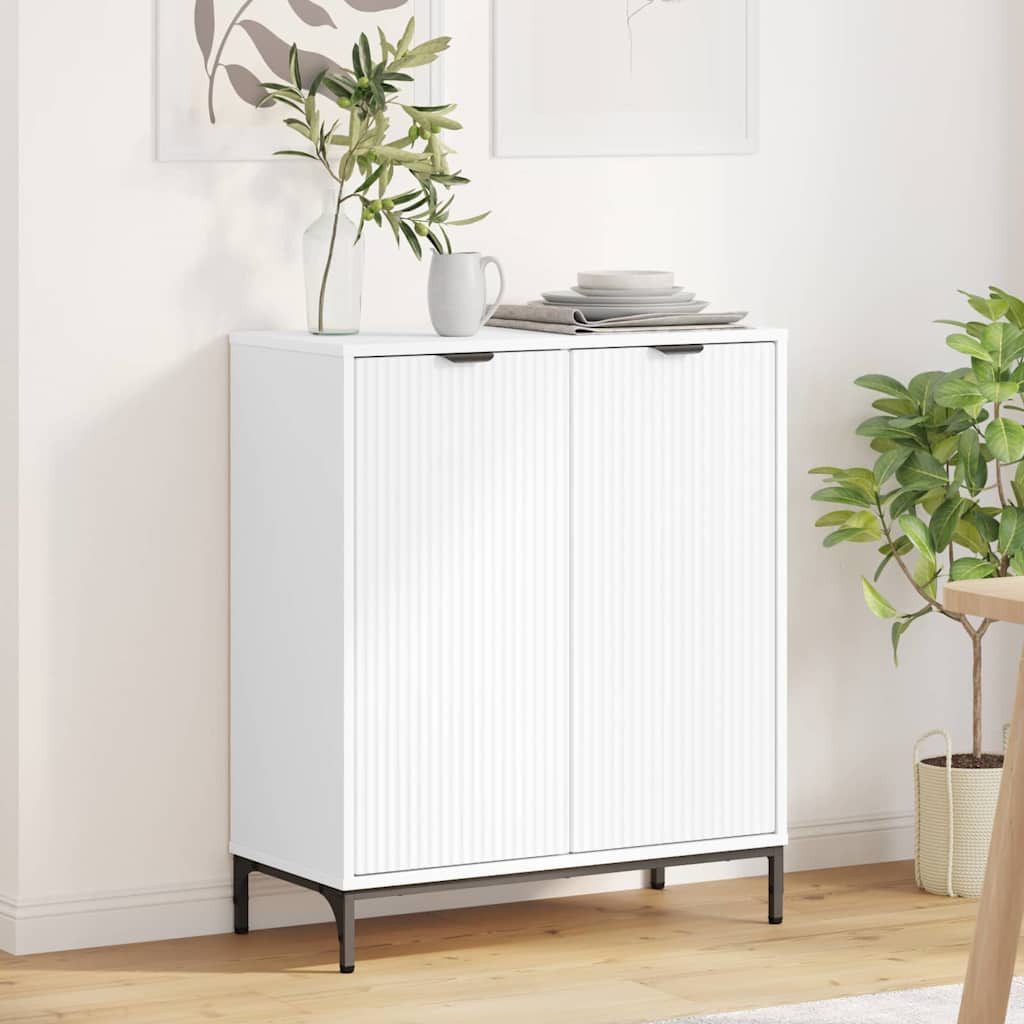 vidaXL Sideboard Sideboard Weiß 69,5 x 33 x 82 cm Holzwerkstoff (1 St)