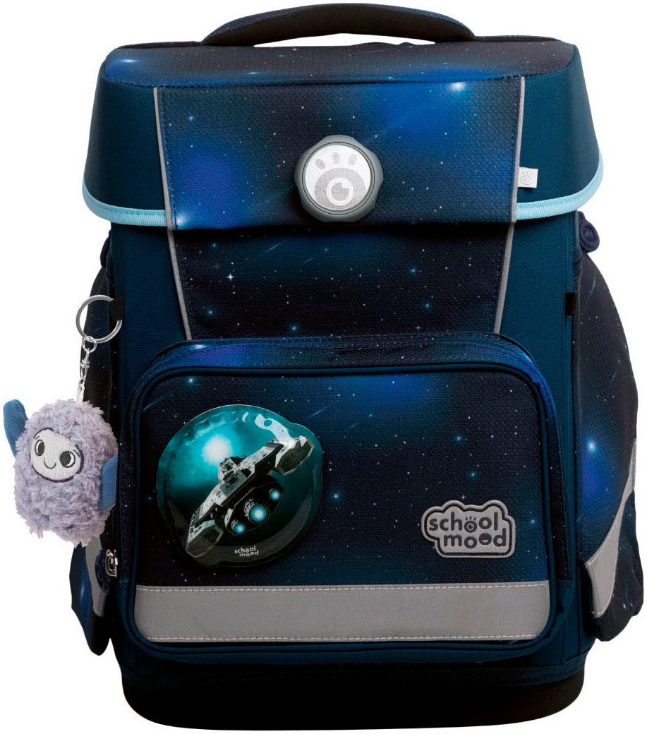 SCHOOL-MOOD® Schulranzen Champion Maxx Pro (Set, 7-tlg), mit LED-Patchy