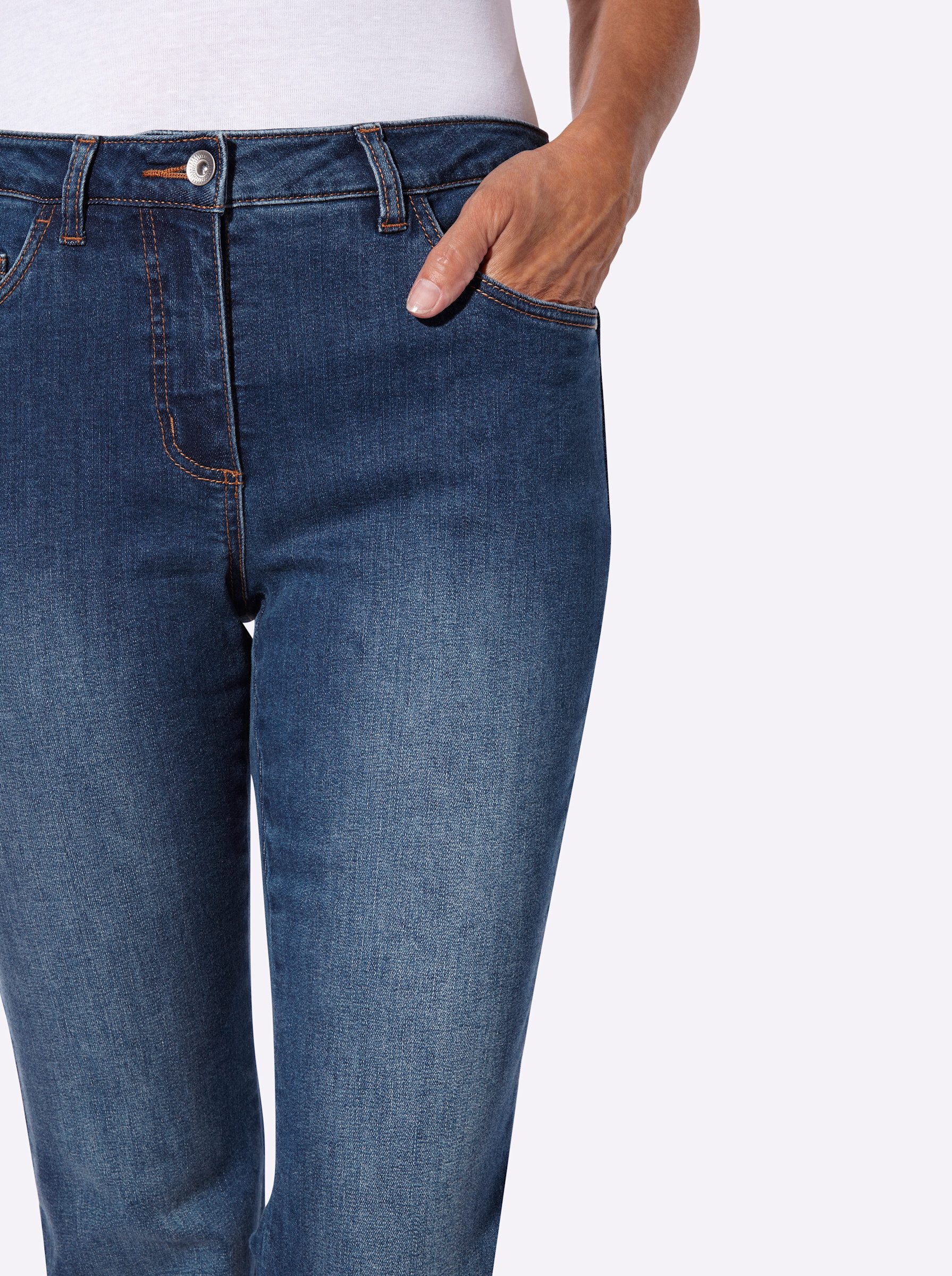Witt Bequeme Jeans Jeans leicht vertieft