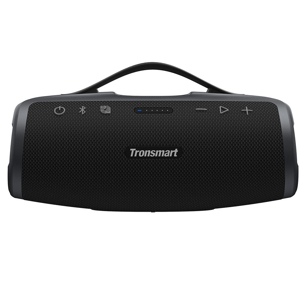 Tronsmart Tragbarer Außenlautsprecher Mirtune S100, anpassbarer EQ, 50 W Bluetooth-Lautsprecher (50 W, 20 Stunden Spielzeit, IPX7 wasserdicht, einziehbarer Griff)