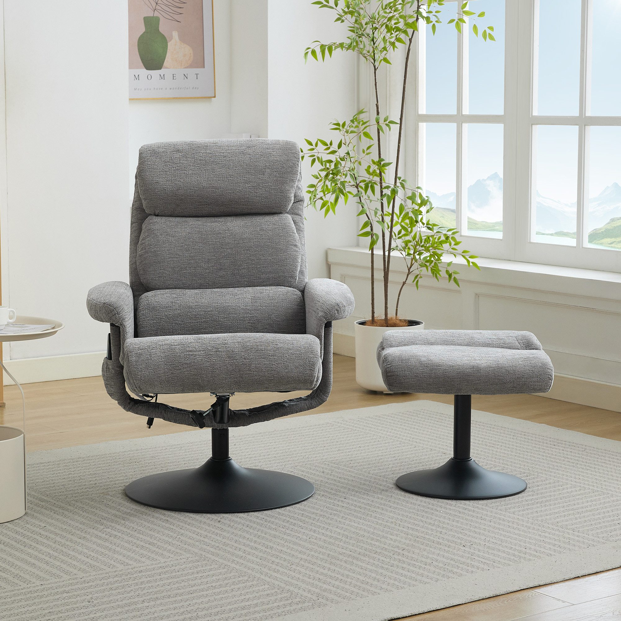 OKWISH Massagesessel Relaxsessel,Liegesessel,mit Fußhocker (Relaxsessel mit günstig online kaufen