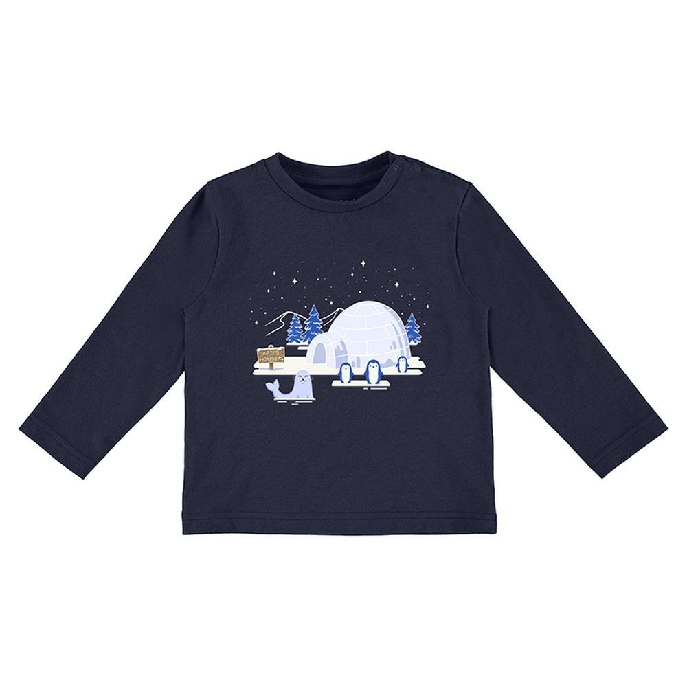 Mayoral Langarmshirt Mayoral Langarmshirt Polarmotiv Glows in the Dark Marineblau