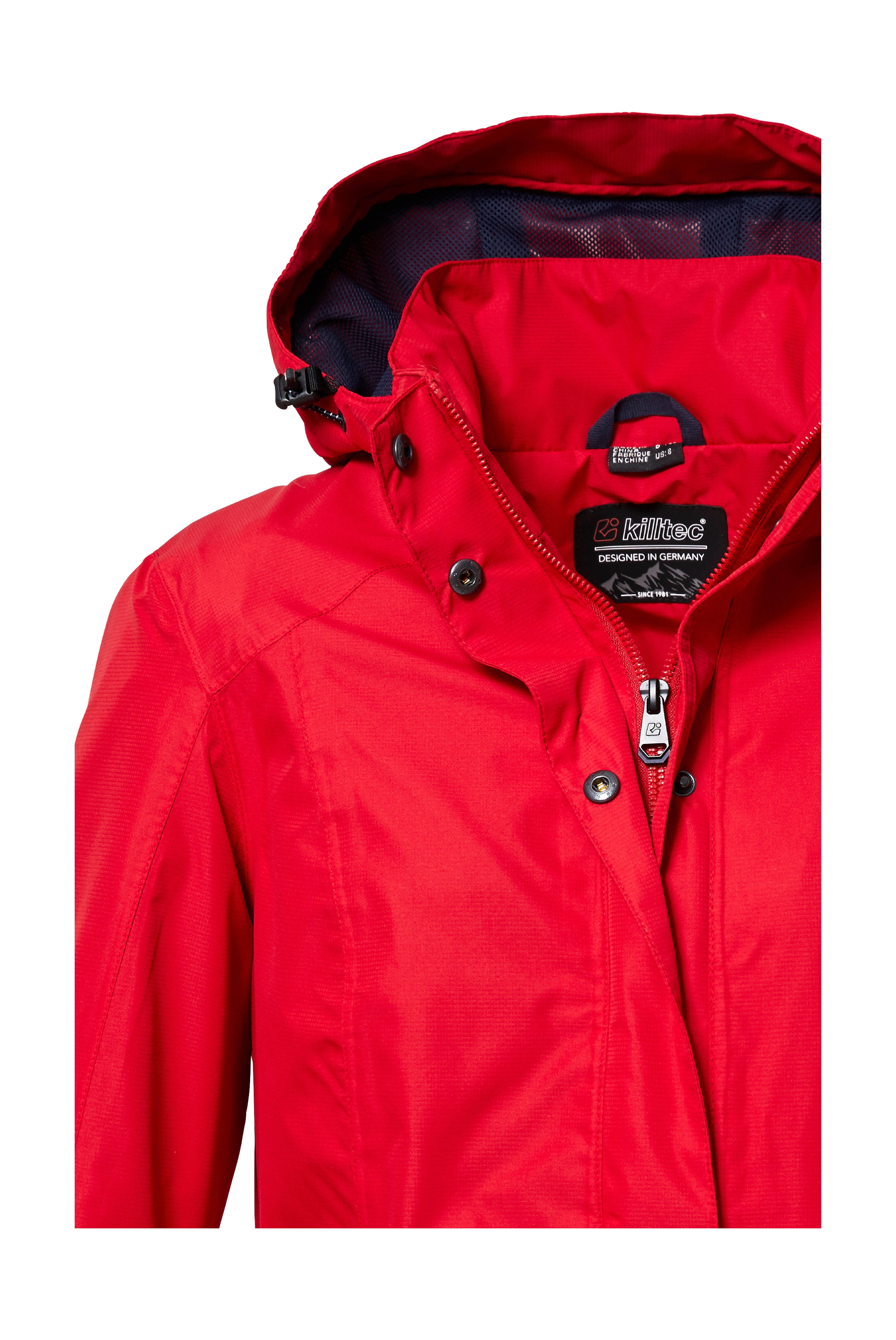 Killtec Parka KOS 44 WMN PRK Wasserdichte, atmungsaktive Damenjacke mit abnehmbarer Kapuze