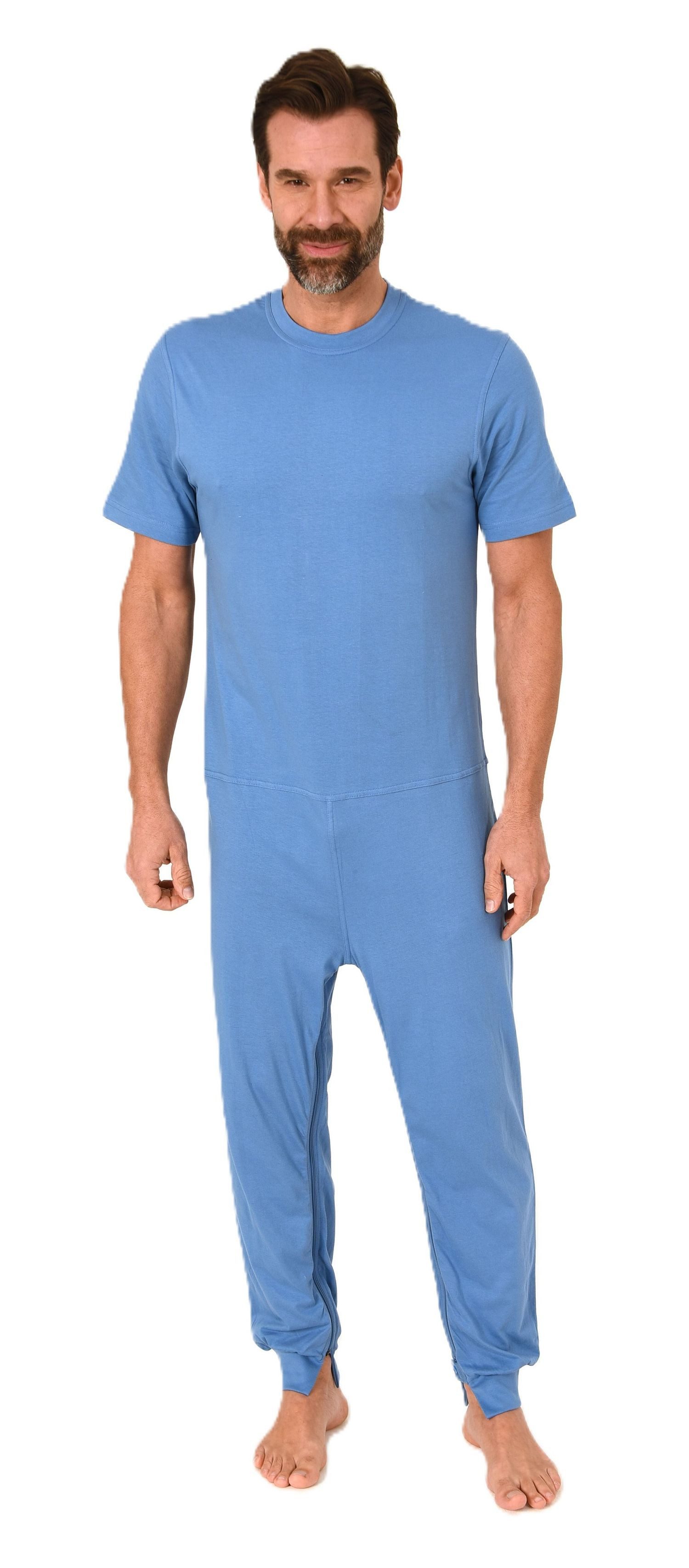 Normann Care Pyjama Herren Pflegeoverall kurzarm günstig online kaufen