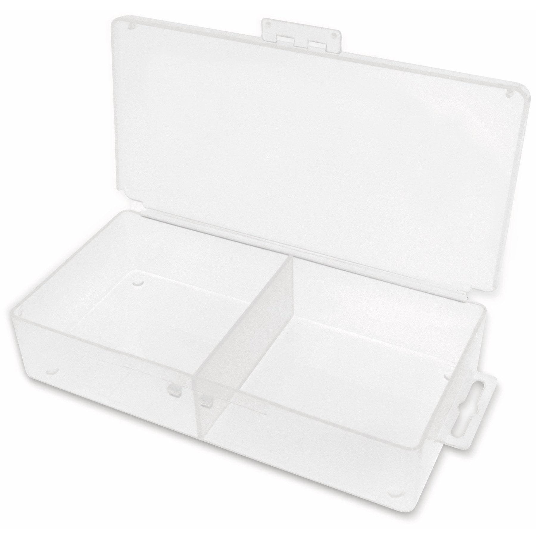 Sortimentskasten Sortimentsbox, 173x86x35, 2 Fächer, PP, transparent