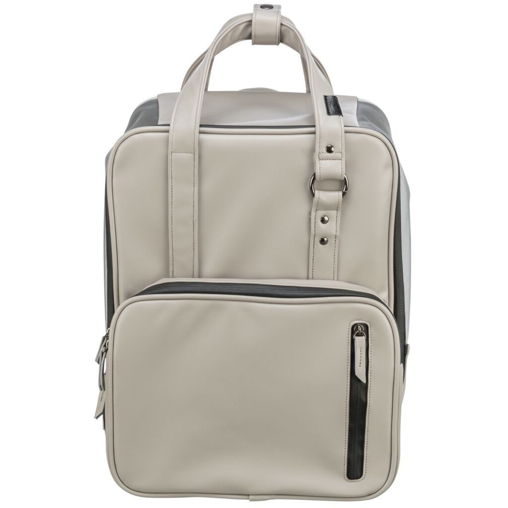 TRIXIE Tiertransporttasche Rucksack CityStyle - hellgrau - 30 × 20 × 40 cm