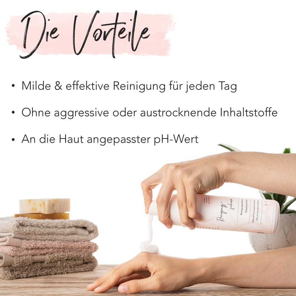 FACES OF FEY Gesichts-Reinigungsschaum Milder Cleansing Foam, Sanfte pH-neutrale Reinigung ohne Duftstoffe