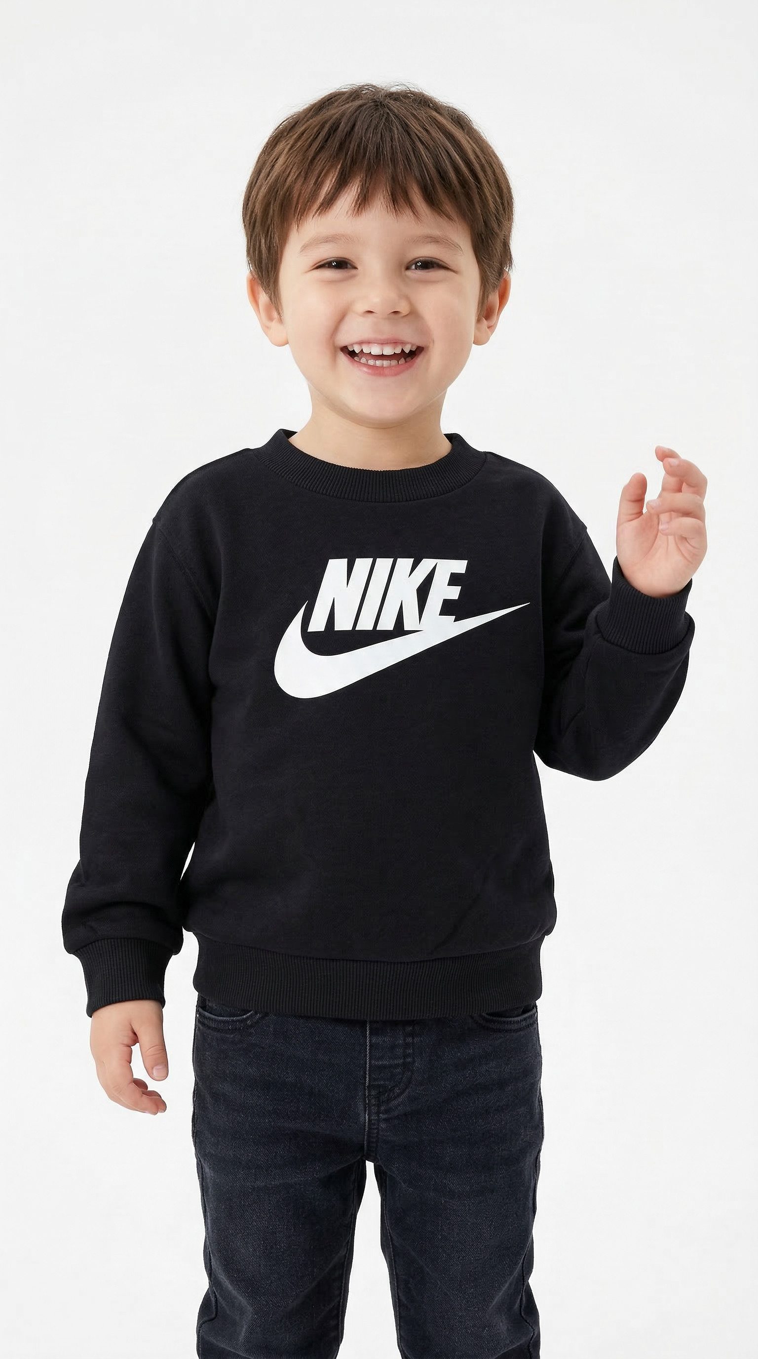 Nike Sportswear Sweatshirt NKN FRENCH TERRY CREW für Children, sportlicher Stil, mit Rundhalsausschnitt
