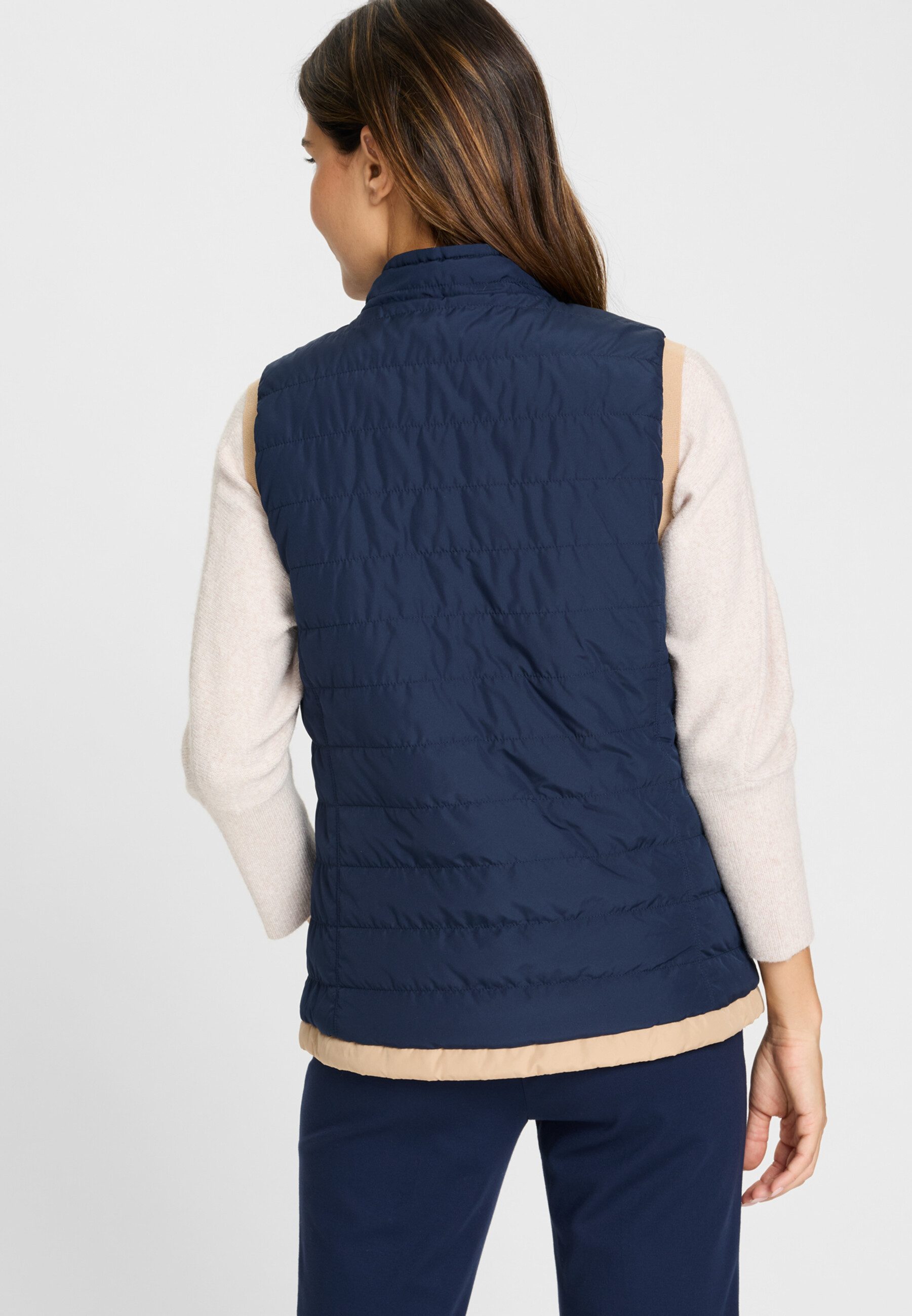 Olsen Steppweste mit durchgehendem Reißverschluss