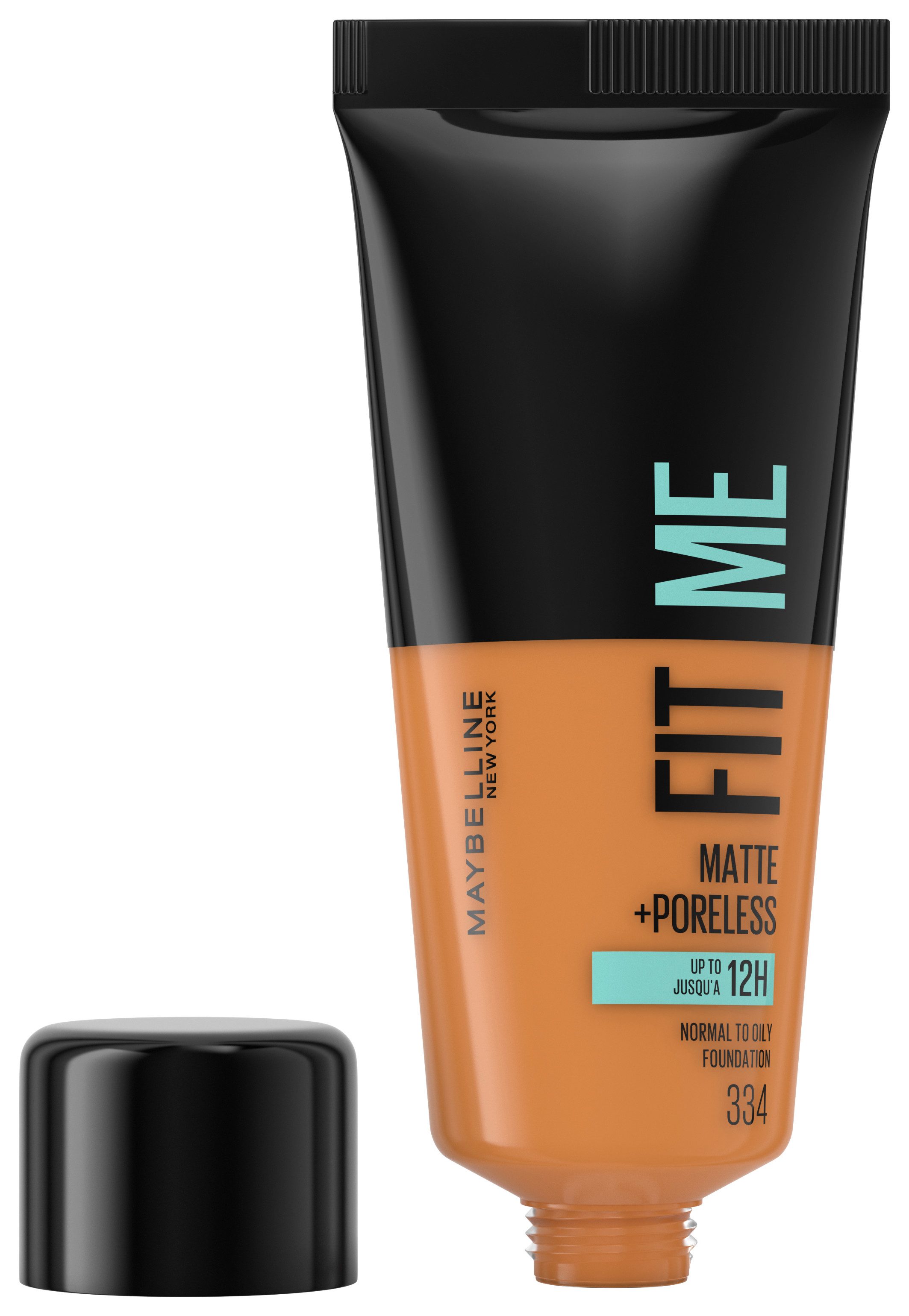 MAYBELLINE NEW YORK Foundation FIT ME! MATTE + PORELESS MAKE-UP, für einen natürlich mattierten Teint, leichte bis mittlere Deckkraft