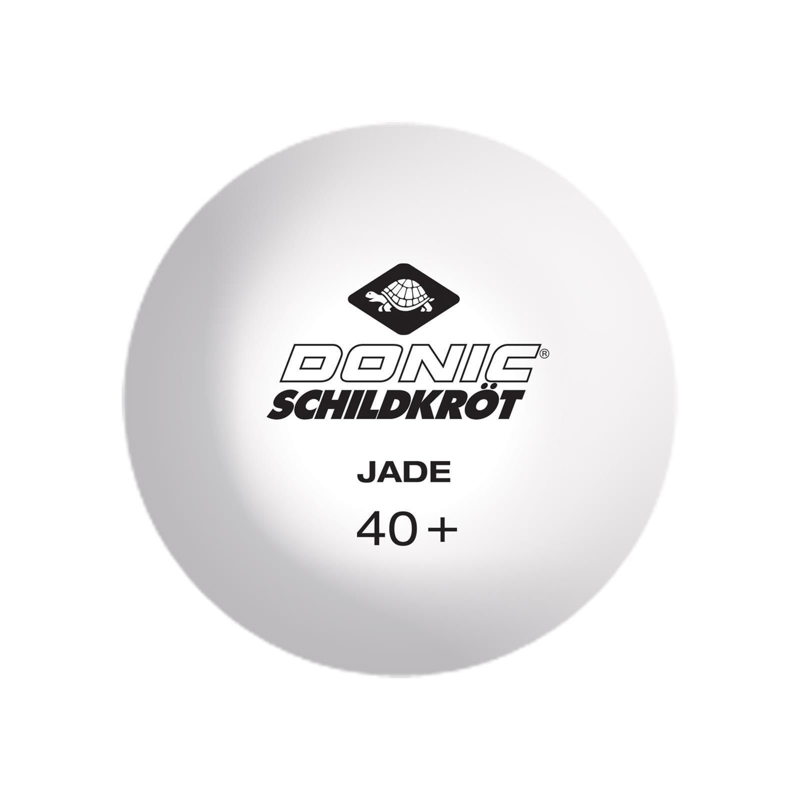 Donic Tischtennisball Jade Poly 40+ 6 Stück weiß, Tischtennis Bälle Tischtennisball Ball Balls
